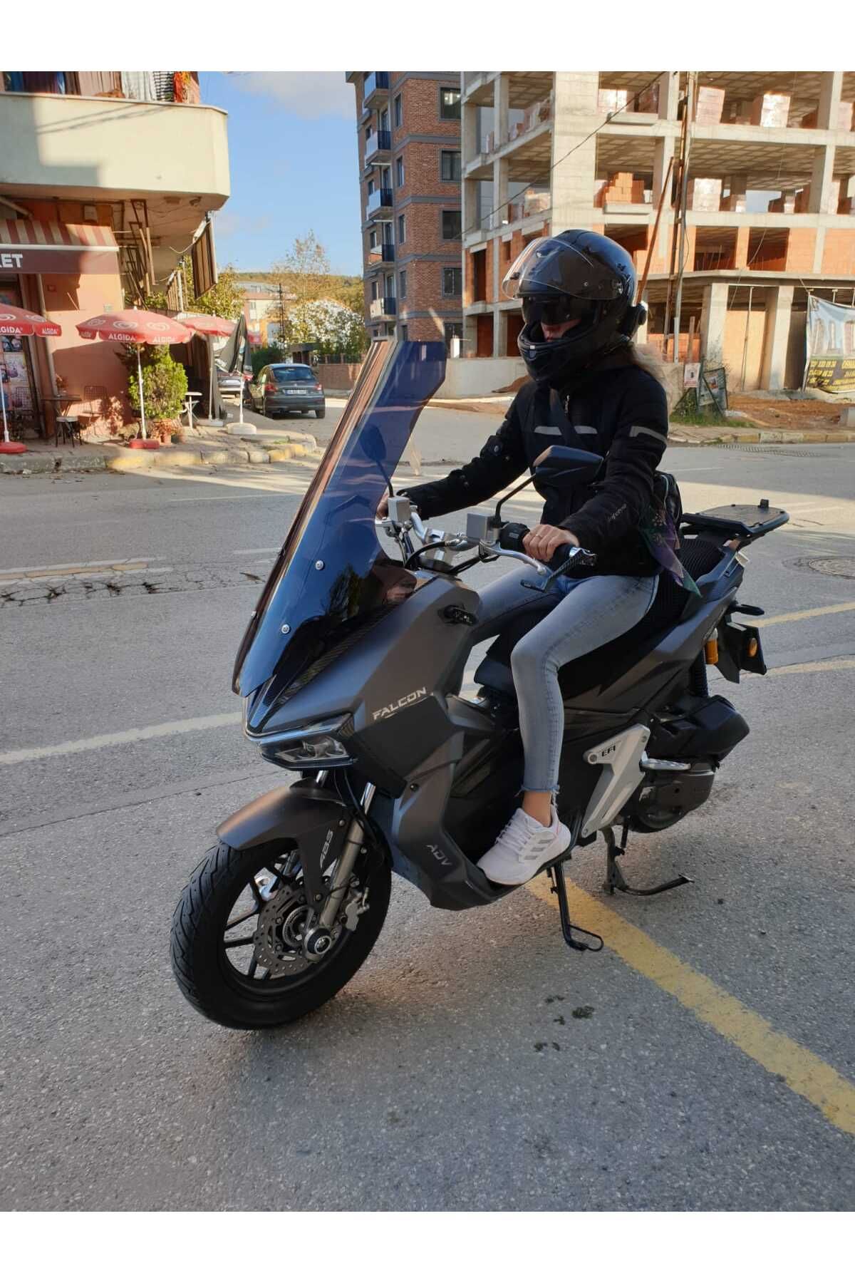 Falcon Trex 188 Siperlik Ön Cam 2022-2025 Model 78cm Siyah Renkli 4mm UZUN CAM