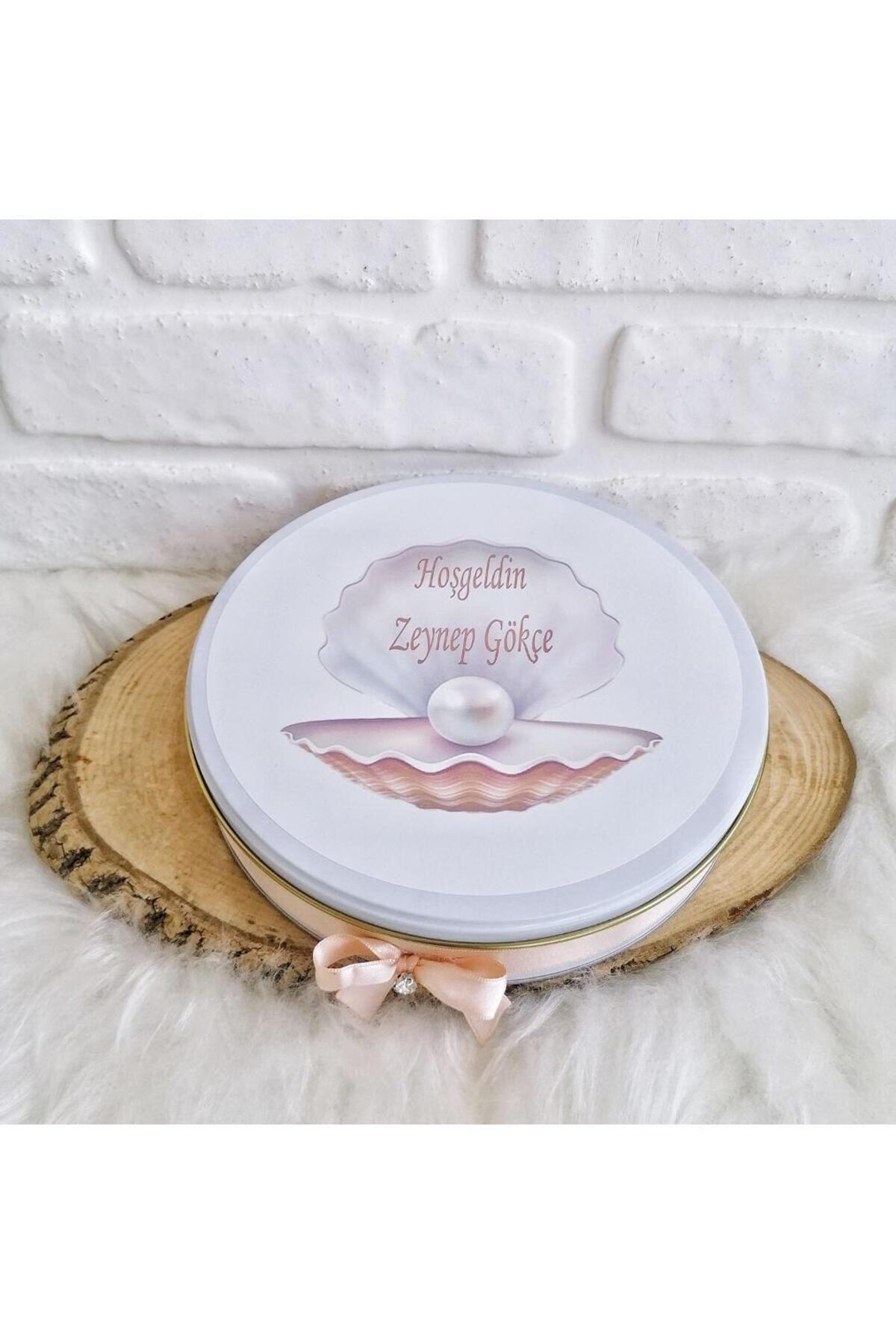 Angel Gift Chocolate 100 Adet Isme Özel Inci Temalı Hediyelik Hoşgeldin Kız Bebek Doğum Çikolatası fotoğrafı 5 (önizleme)