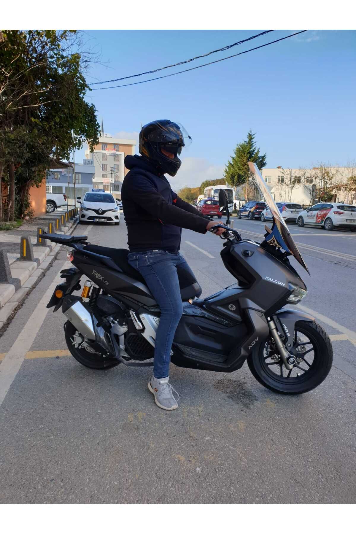 Falcon Trex 188 Siperlik Ön Cam 2022-2025 Model 78cm şeffaf Renkli 4mm UZUN CAM