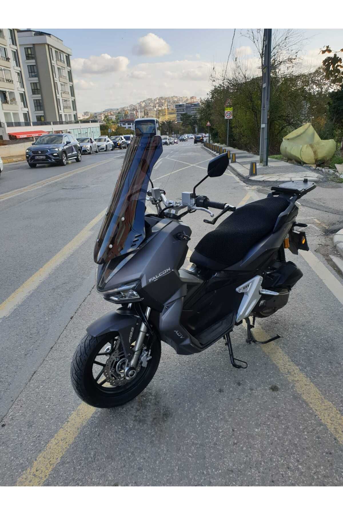 Falcon Trex 188 Siperlik Ön Cam 2022-2025 Model 55cm Siyah Renkli 4mm KISA SPOR CAM