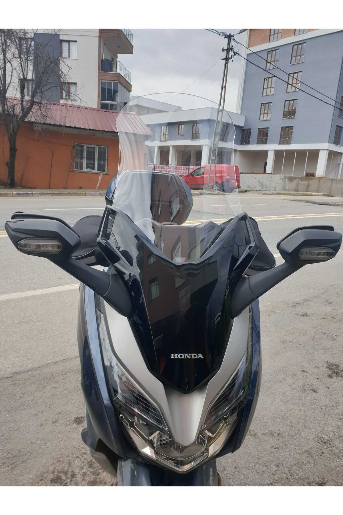 Honda Forza 250 Siperlik Ön Cam 2018 2020 Model 58cm Şeffaf Renkli 4mm