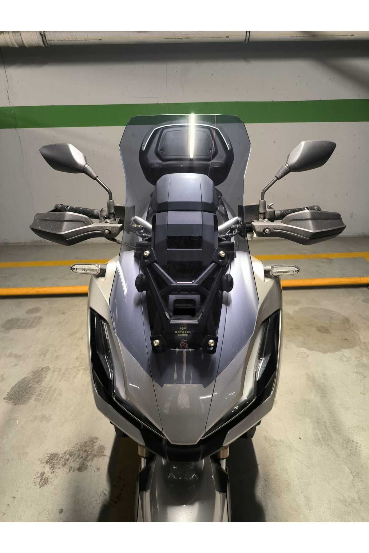 Honda Adv 350 Siperlik Ön Cam 2023-2025 Model 60cm Füme Renkli 4mm ORTA BOYLU CAM