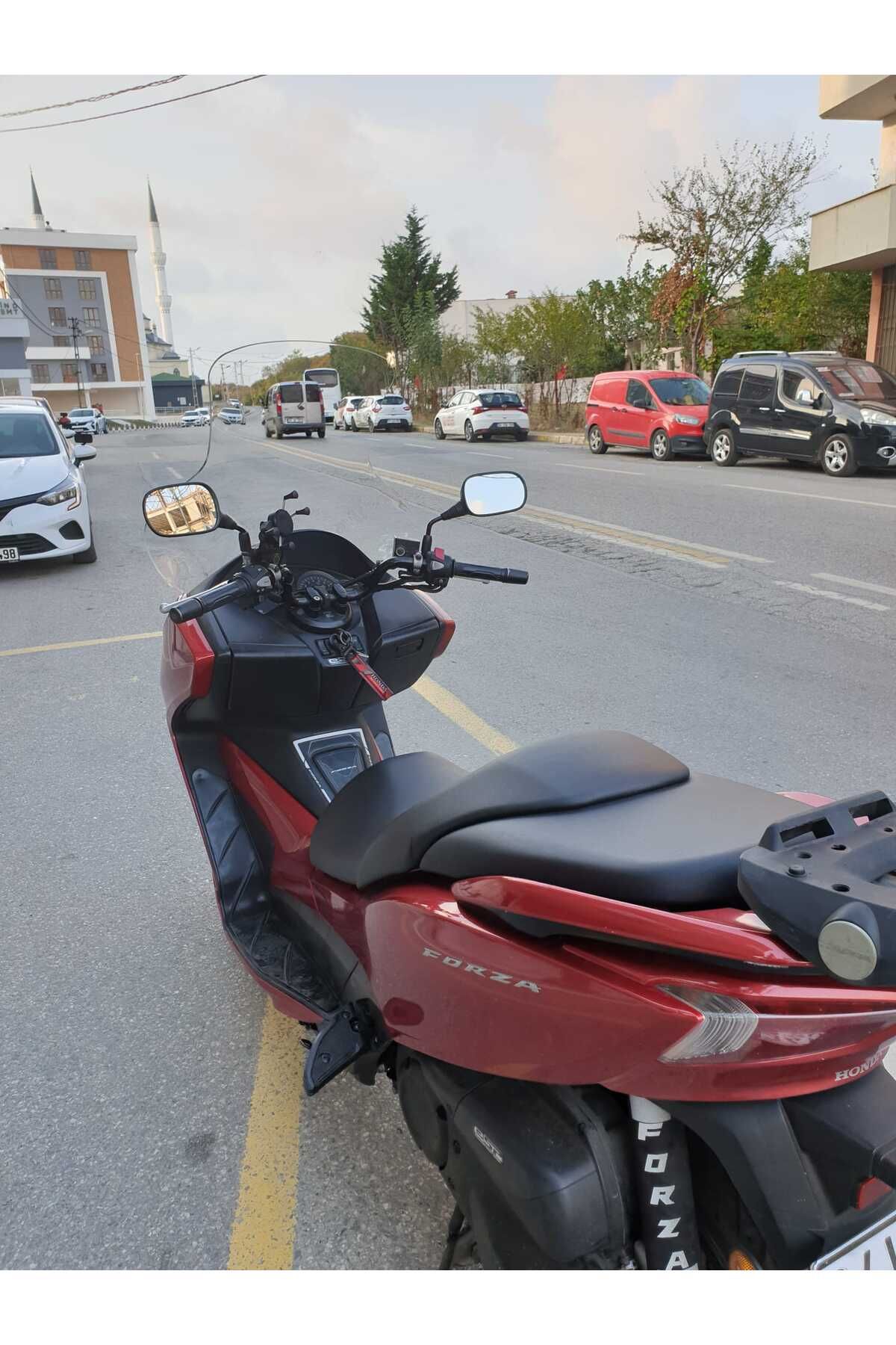 Honda Forza 300 Siperlik Ön Cam 2014-2017 Elcikli 78cm şeffaf Renkli 4mm UZUN CAM