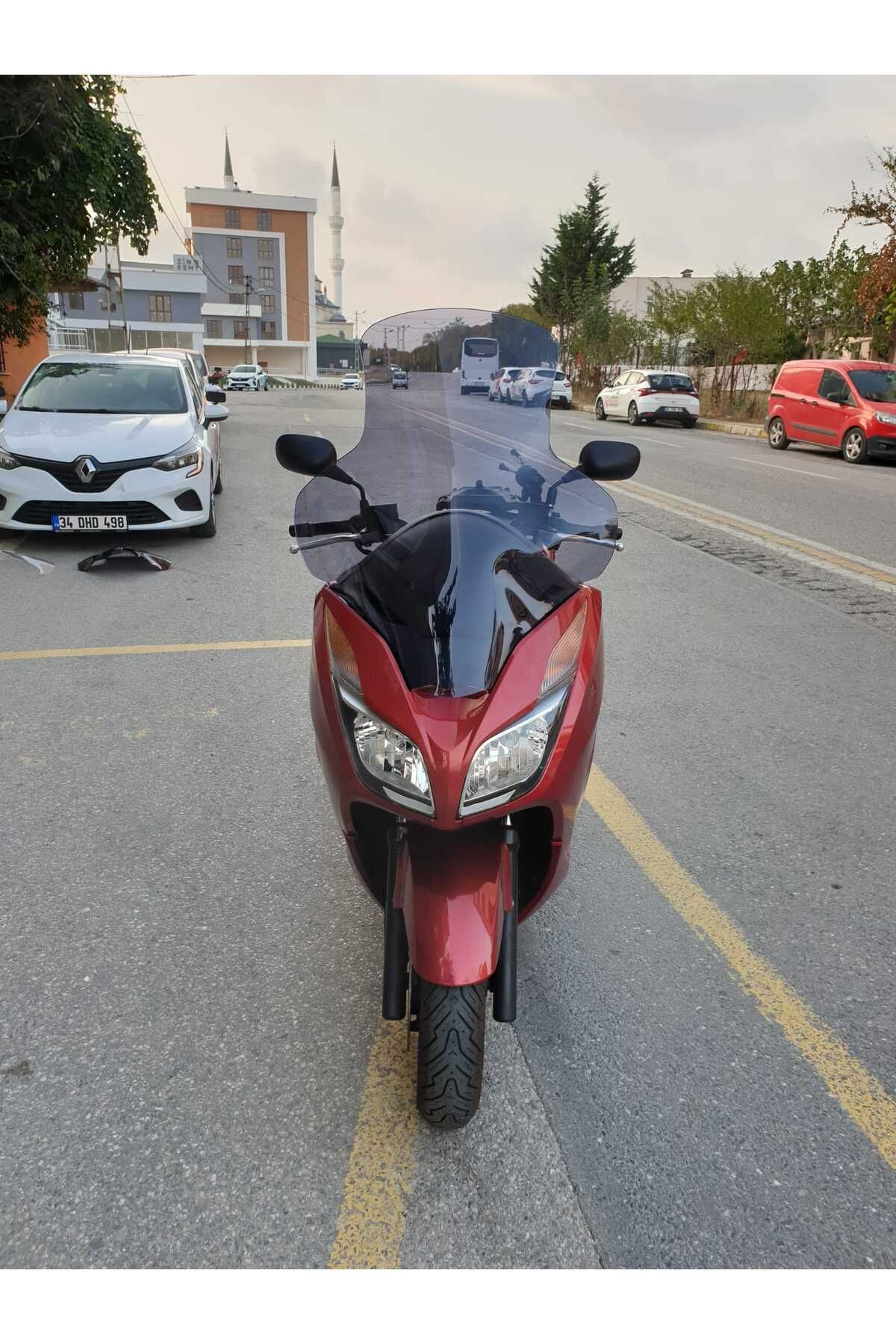 Honda Forza 300 Siperlik Ön Cam 2014-2017 Elcikli 78cm Füme Renkli 4mm UZUN CAM