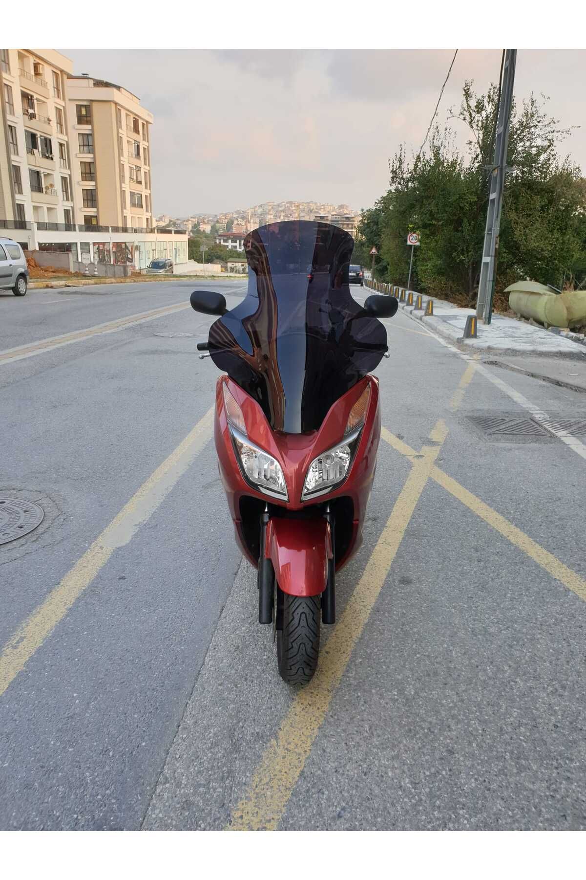 Honda Forza 300 Siperlik Ön Cam 2014-2017 Elcikli 78cm Siyah Renkli 4mm UZUN CAM