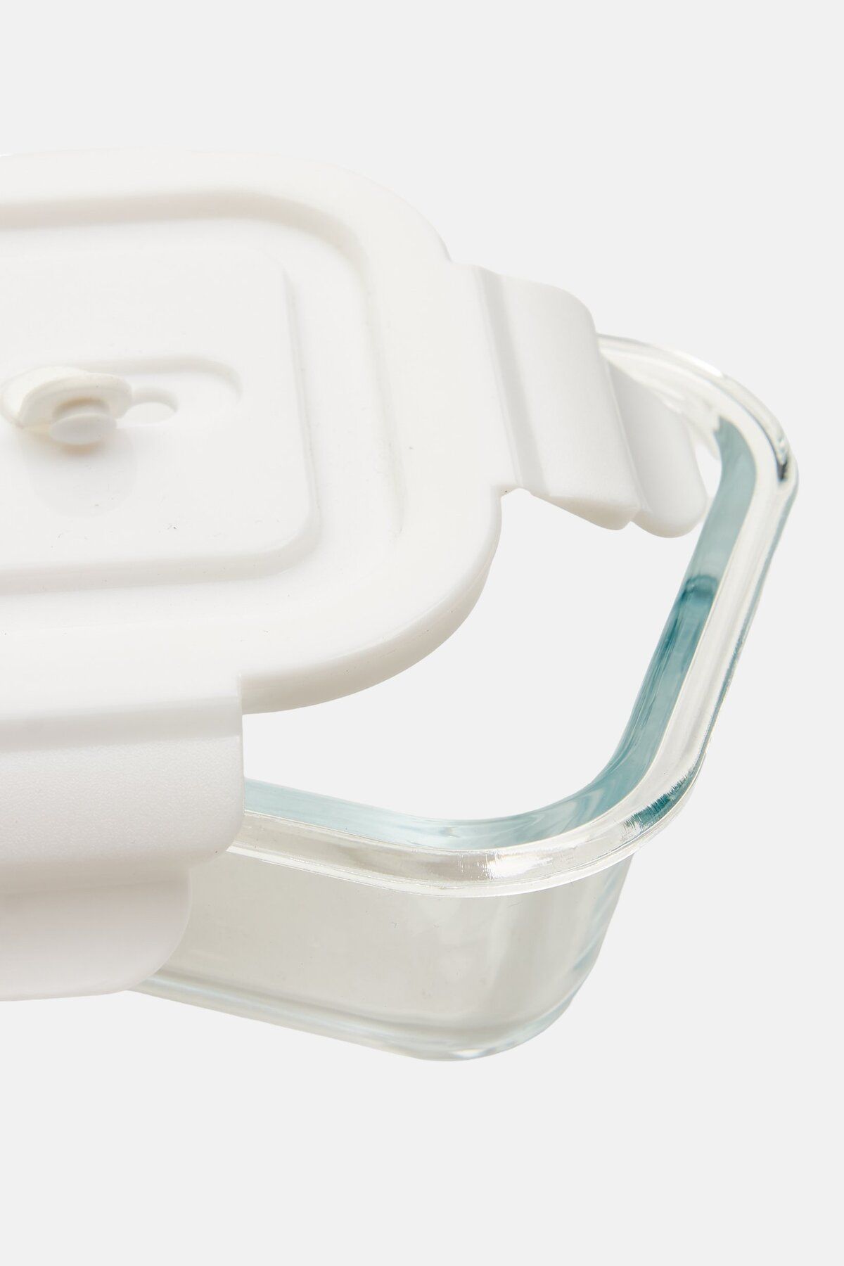 Farberware-Rectangular Glass Container With Silicone Seal Vented Lid, White 3