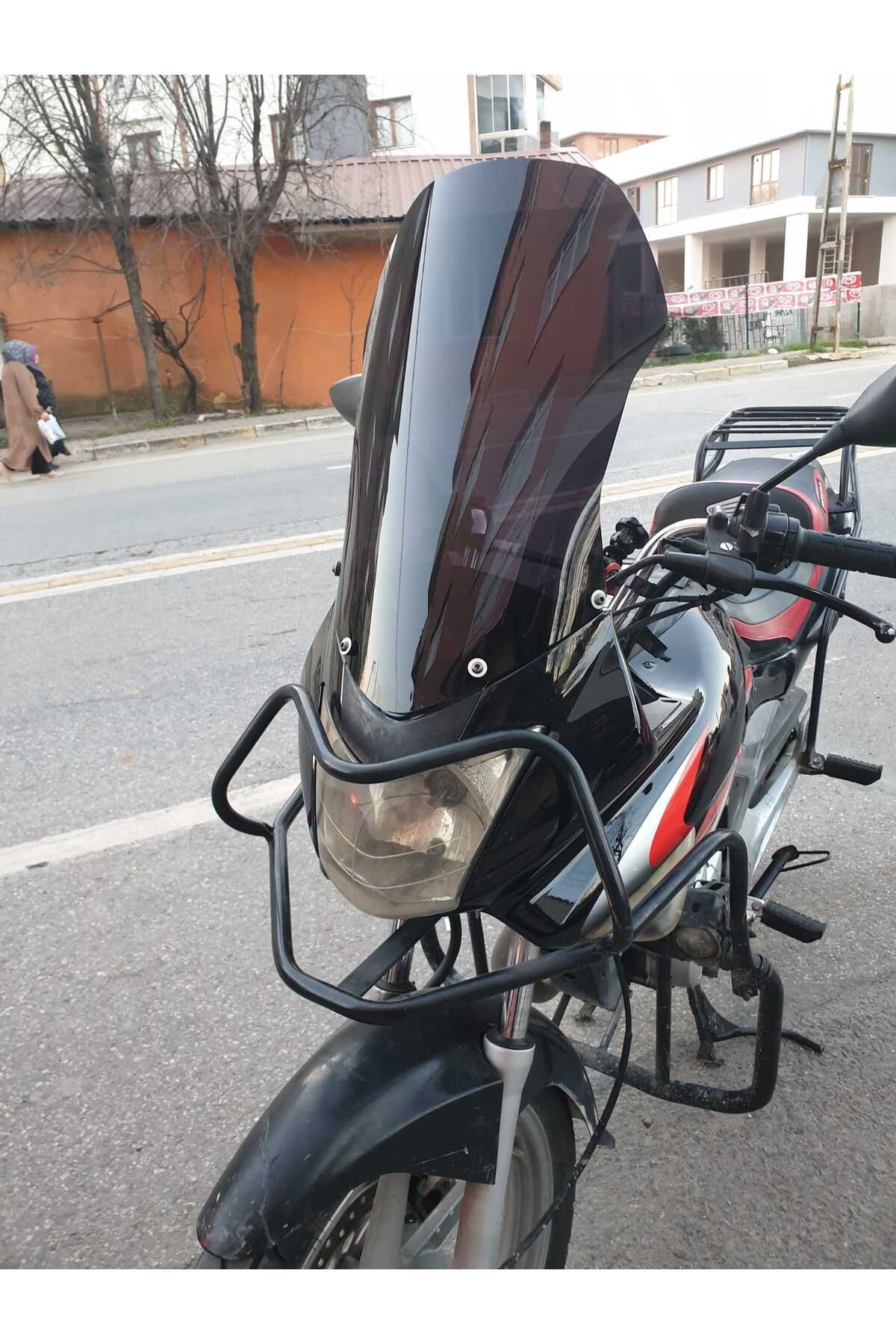 Honda CBF 150 Siperlik Ön Cam 2005 2017 Model 51cm Siyah Renkli 4mm