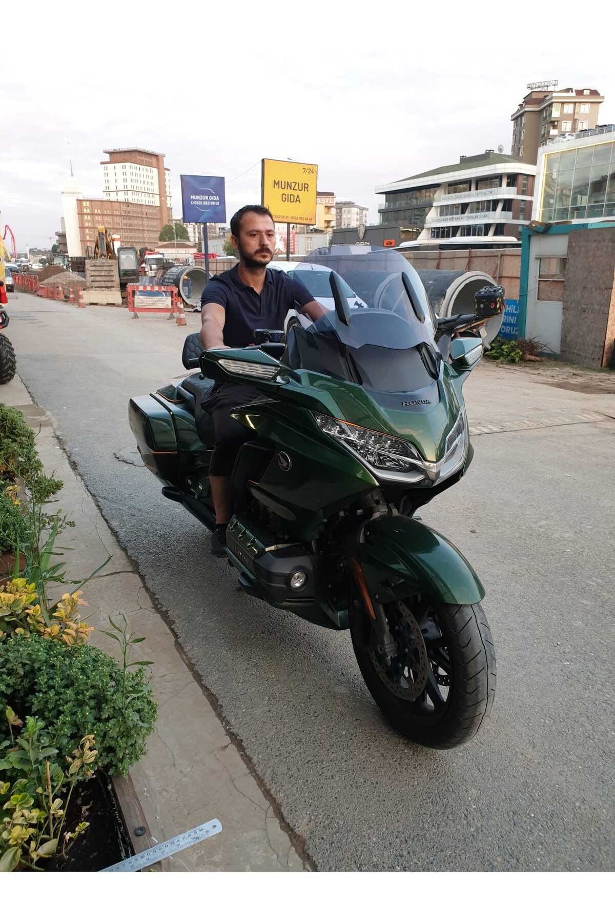 Honda Goldwing Bagger Siperlik Ön Cam 2018 2023 Model 65cm Füme Renkli 4mm UZUN BOYLU CAM