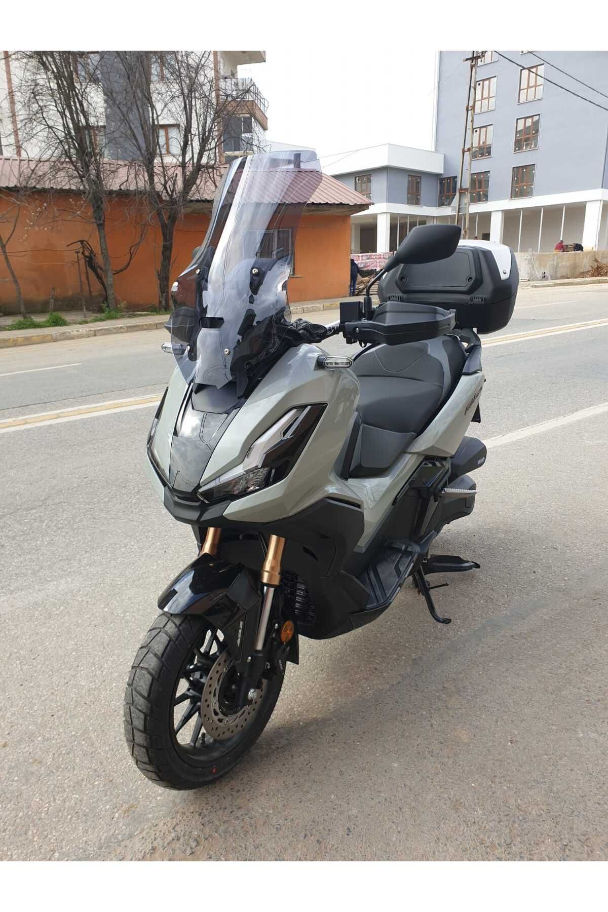 Honda Adv 350 Siperlik Ön Cam 2023-2025 Model 60cm Füme Renkli 4mm ORTA BOYLU CAM