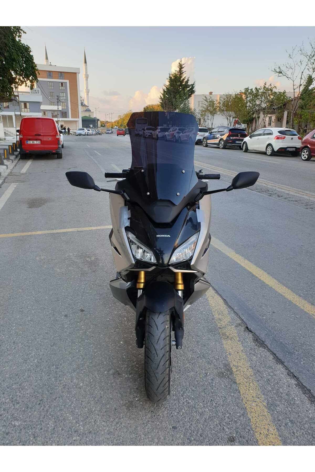 Honda Forza NSS 750 Siperlik Ön Cam 2021 2023 Model 60cm Siyah Renkli 4mm