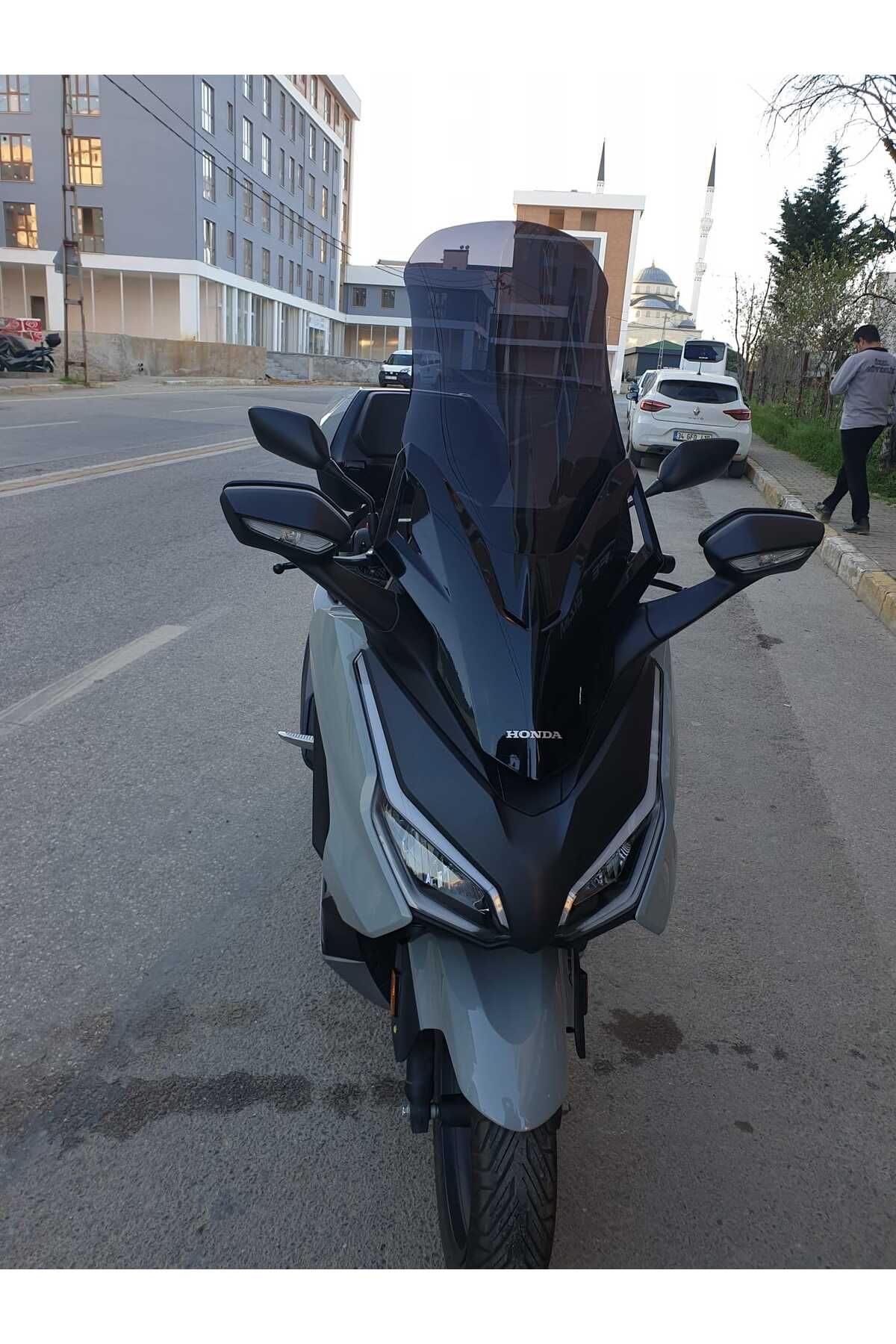 Honda Forza 250 Siperlik Ön Cam 2021-2025 Model 63cm Siyah Renkli 4mm UZUN CAM