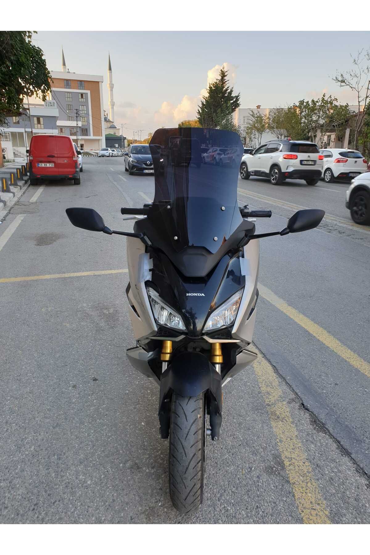Honda Forza NSS 750 Siperlik Ön Cam 2021 2023 Model 60cm Siyah Renkli 4mm