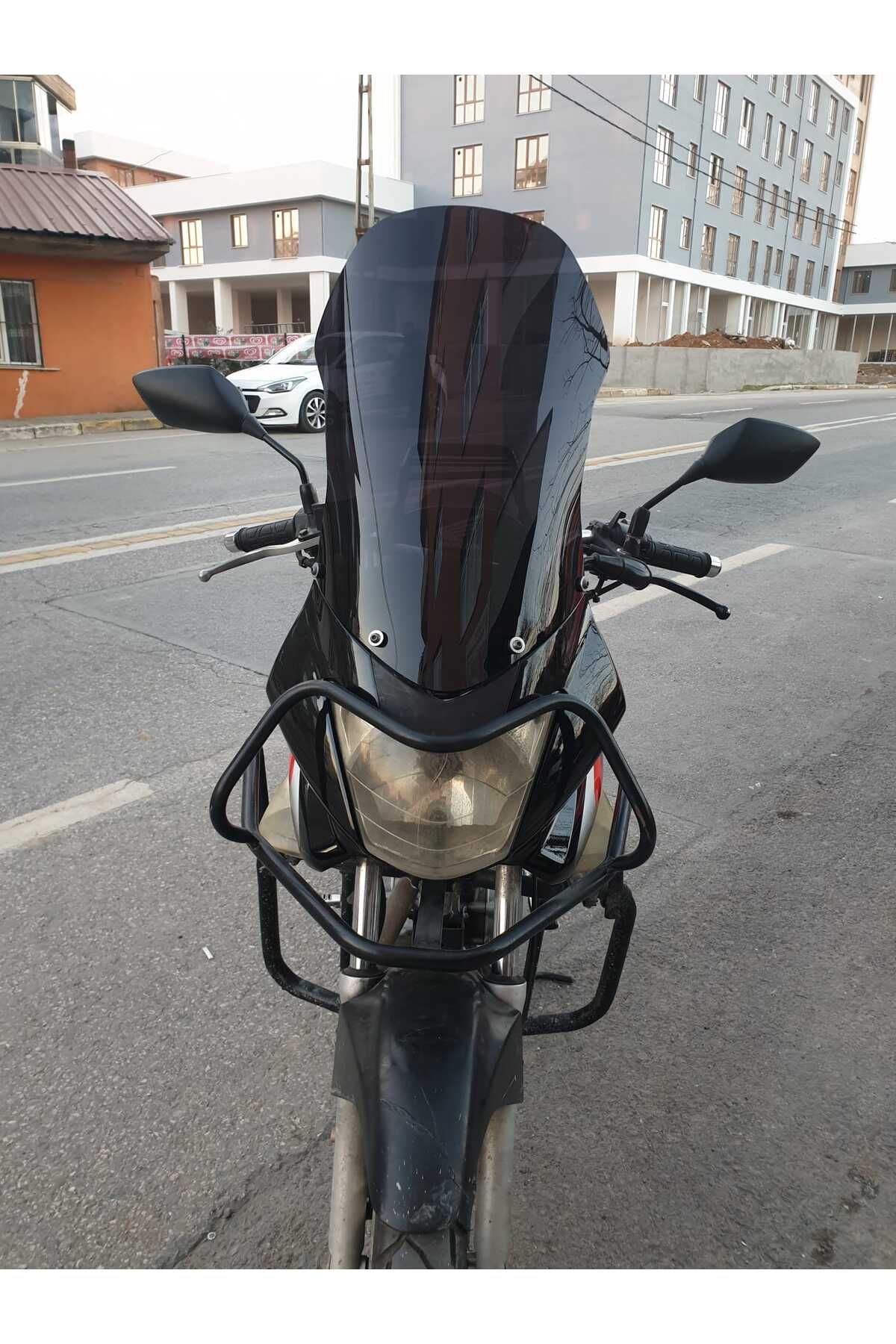 Honda CBF 150 Siperlik Ön Cam 2005 2017 Model 51cm Siyah Renkli 4mm