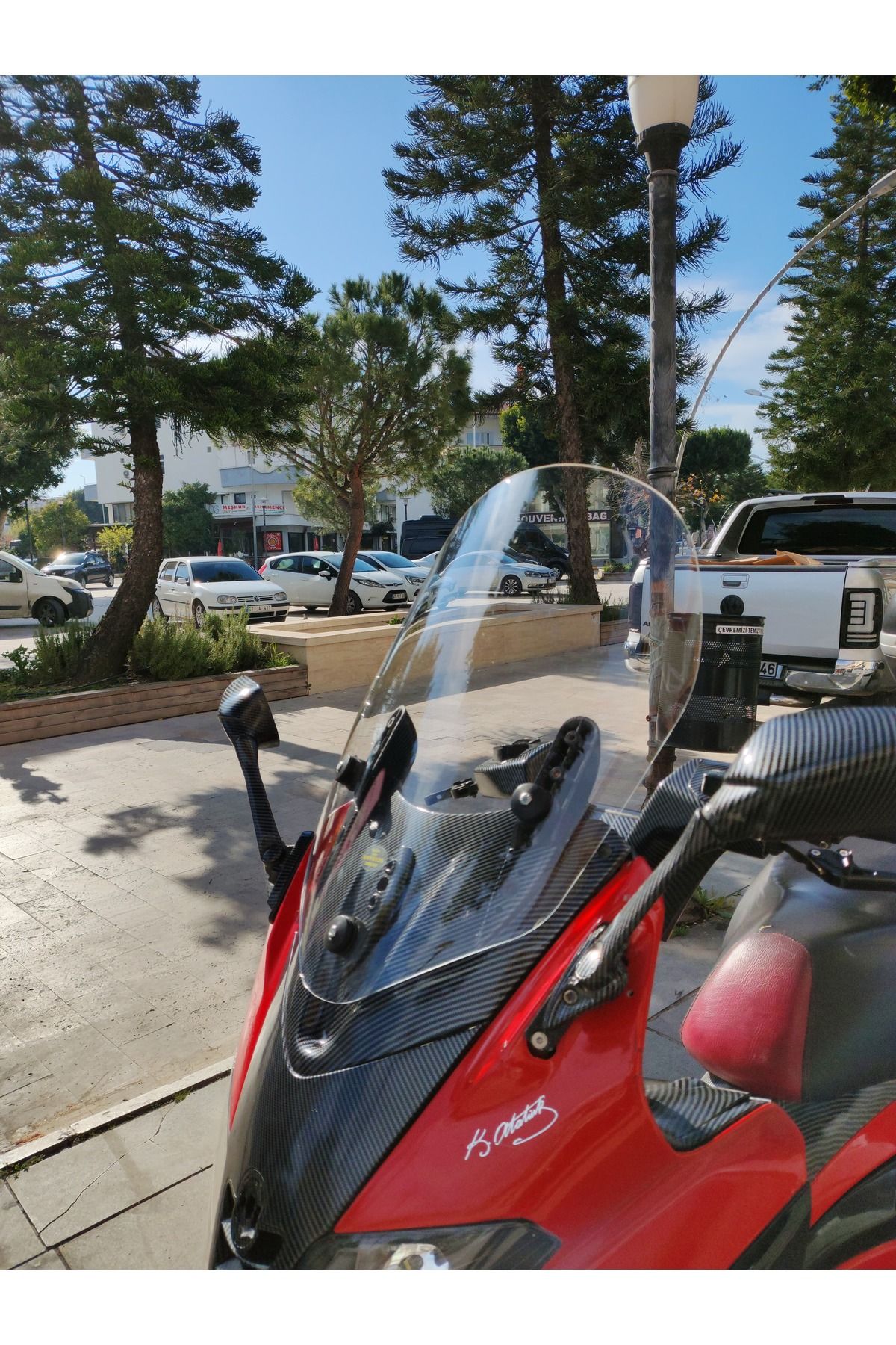 Gilera Nexus 500 Siperlik Ön Cam 2004-2008 Model 58cm Şeffaf Renkli 4mm