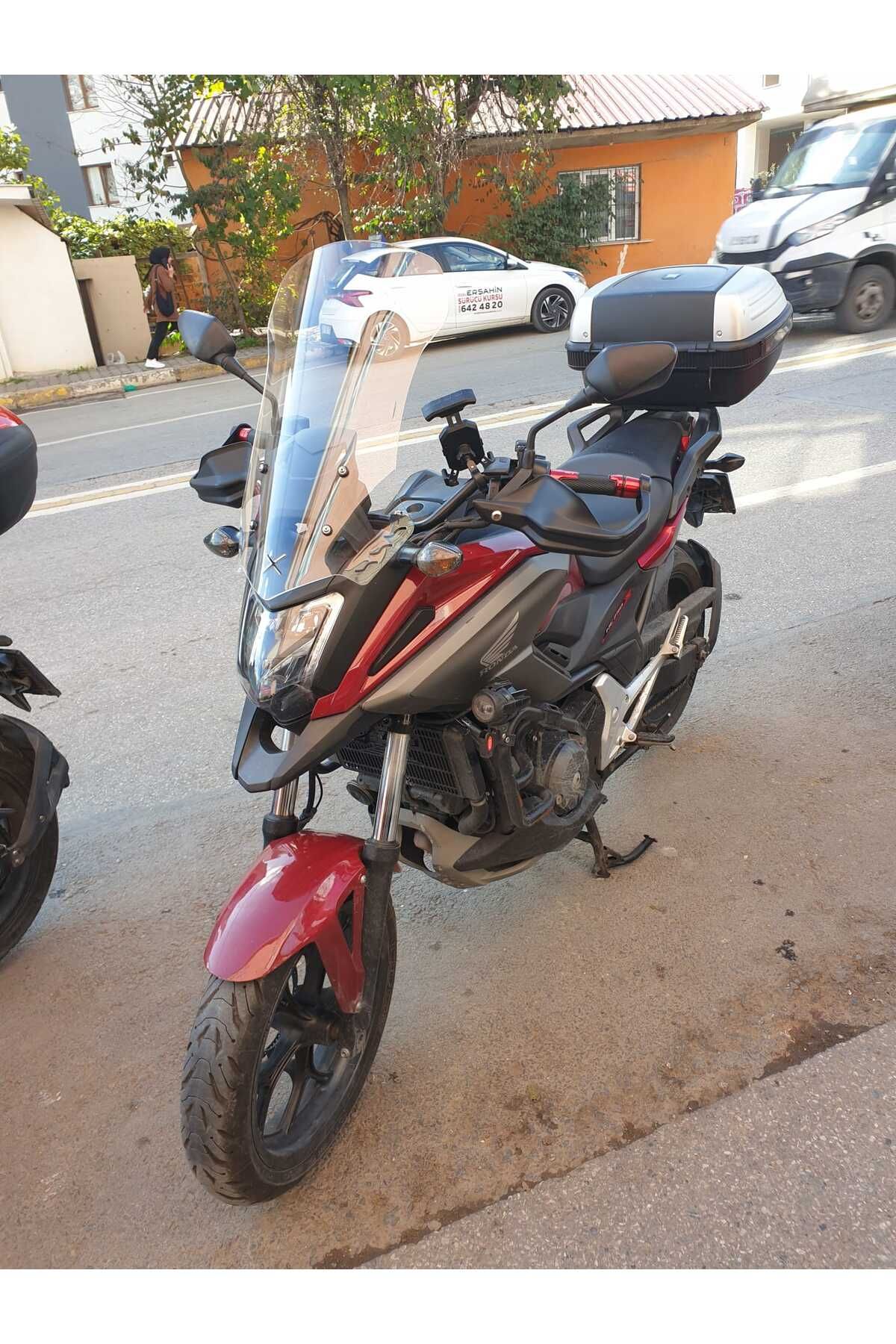 Honda NC 700 750 X Siperlik Ön Cam 2016 2020 Model 50cm Şeffaf Renkli 4mm ORTA BOYLU CAM