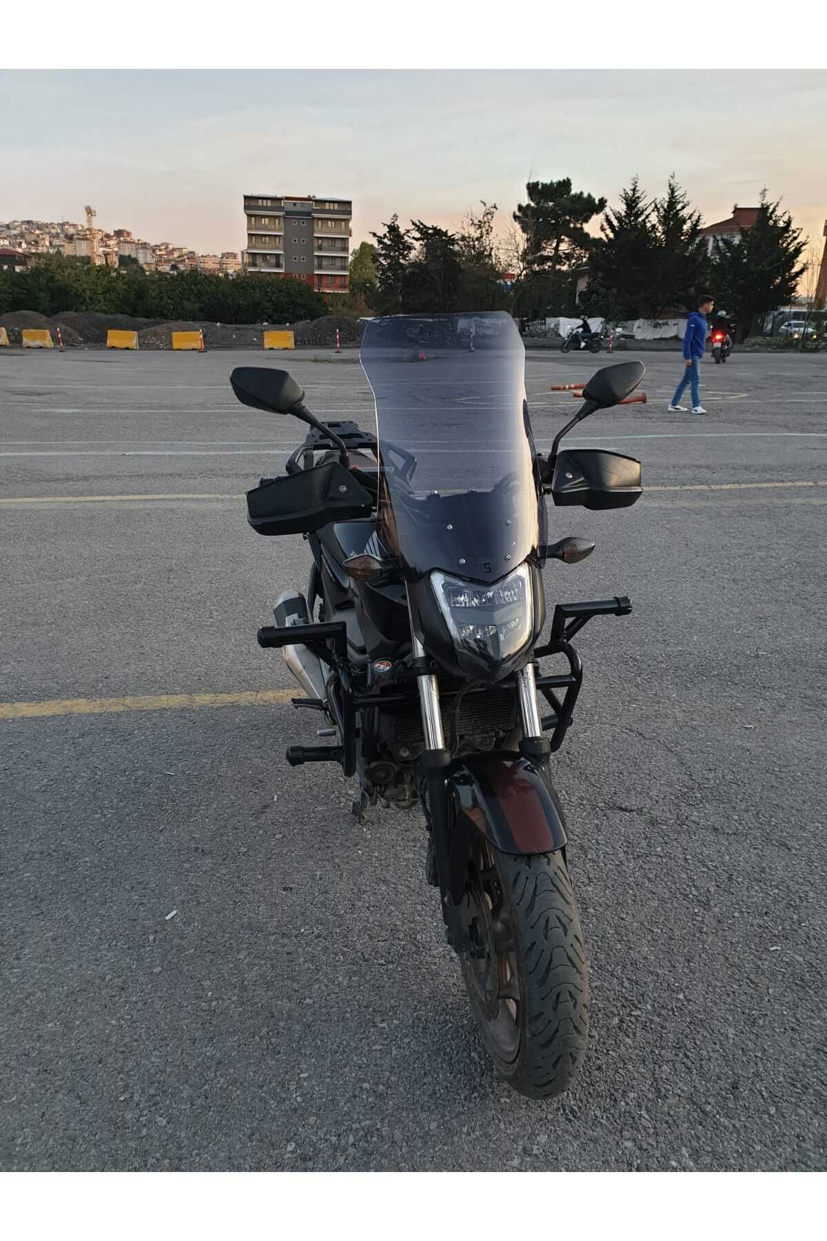 Honda NC 700 750 S Siperlik Ön Cam 2012 2020 Model 50cm Füme Renkli 4mm ORTA BOYLU CAM