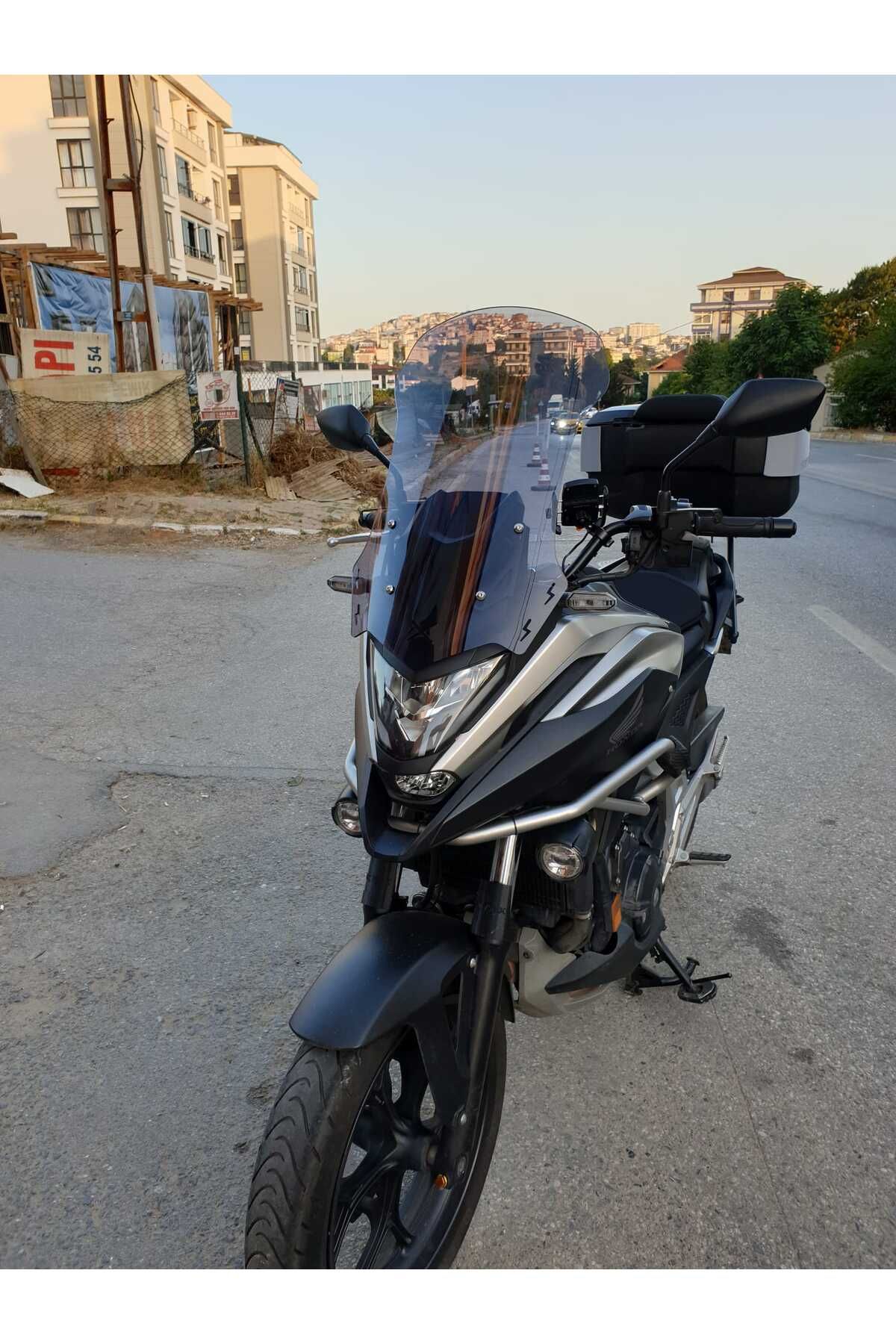 Honda NC 700 750 X Siperlik Ön Cam 2021-2025 Model 59cm Füme Renkli 4mm UZUN CAM