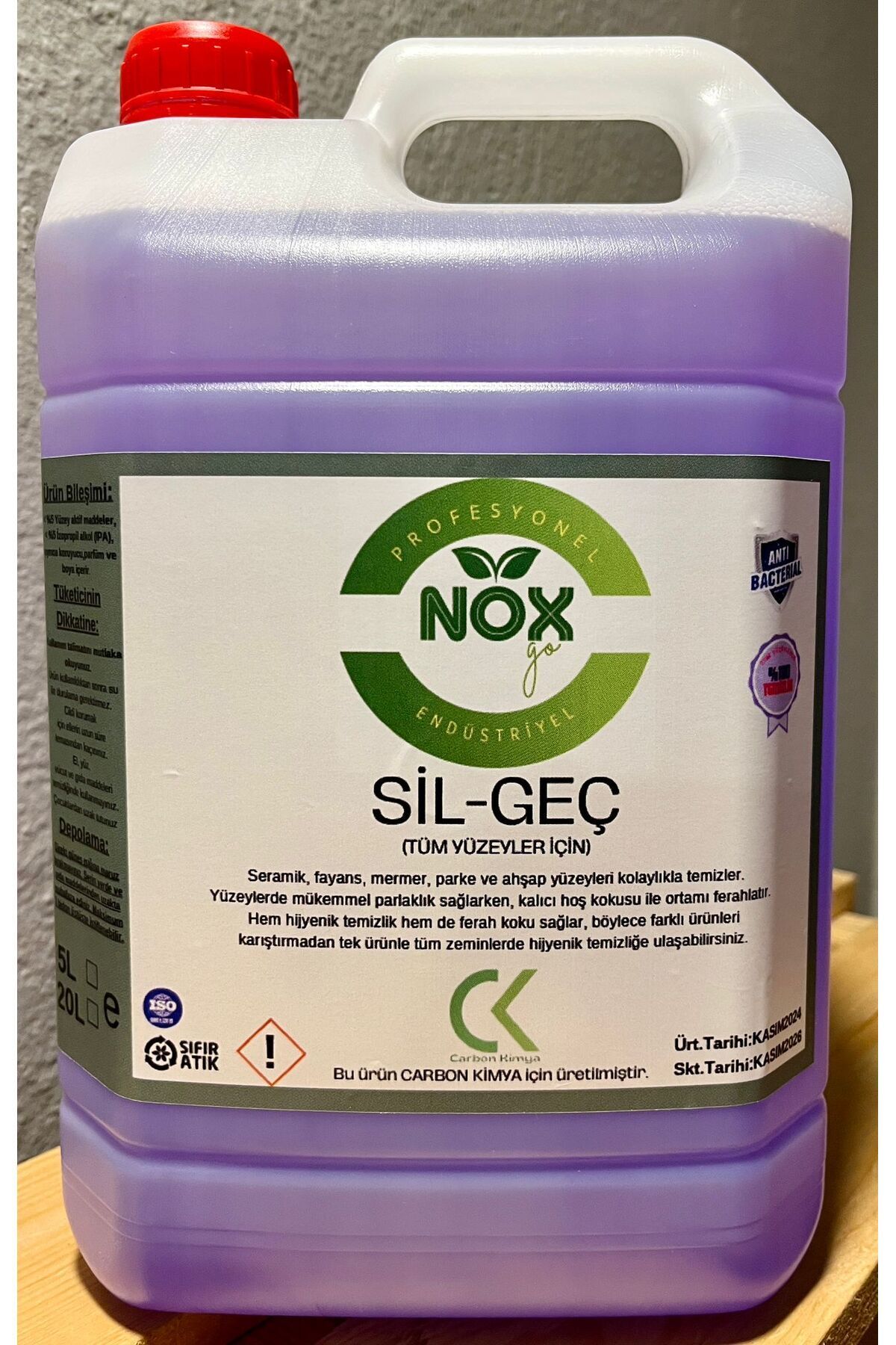 NOX GO SİL-GEÇ  Cam ve Toz  5Lt