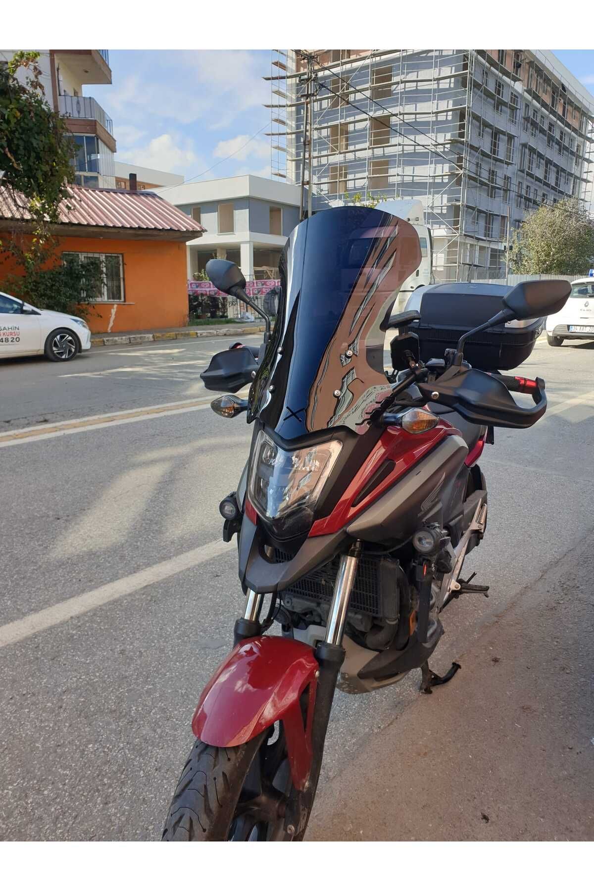 Honda NC 700 750 X Siperlik Ön Cam 2016 2020 Model 50cm Siyah Renkli 4mm ORTA BOYLU CAM