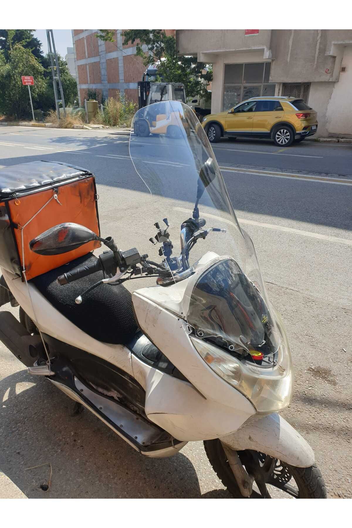 Honda Pcx Siperlik Ön Cam 2011 2013 Model 83cm Şeffaf Renkli 4mm UZUN CAM