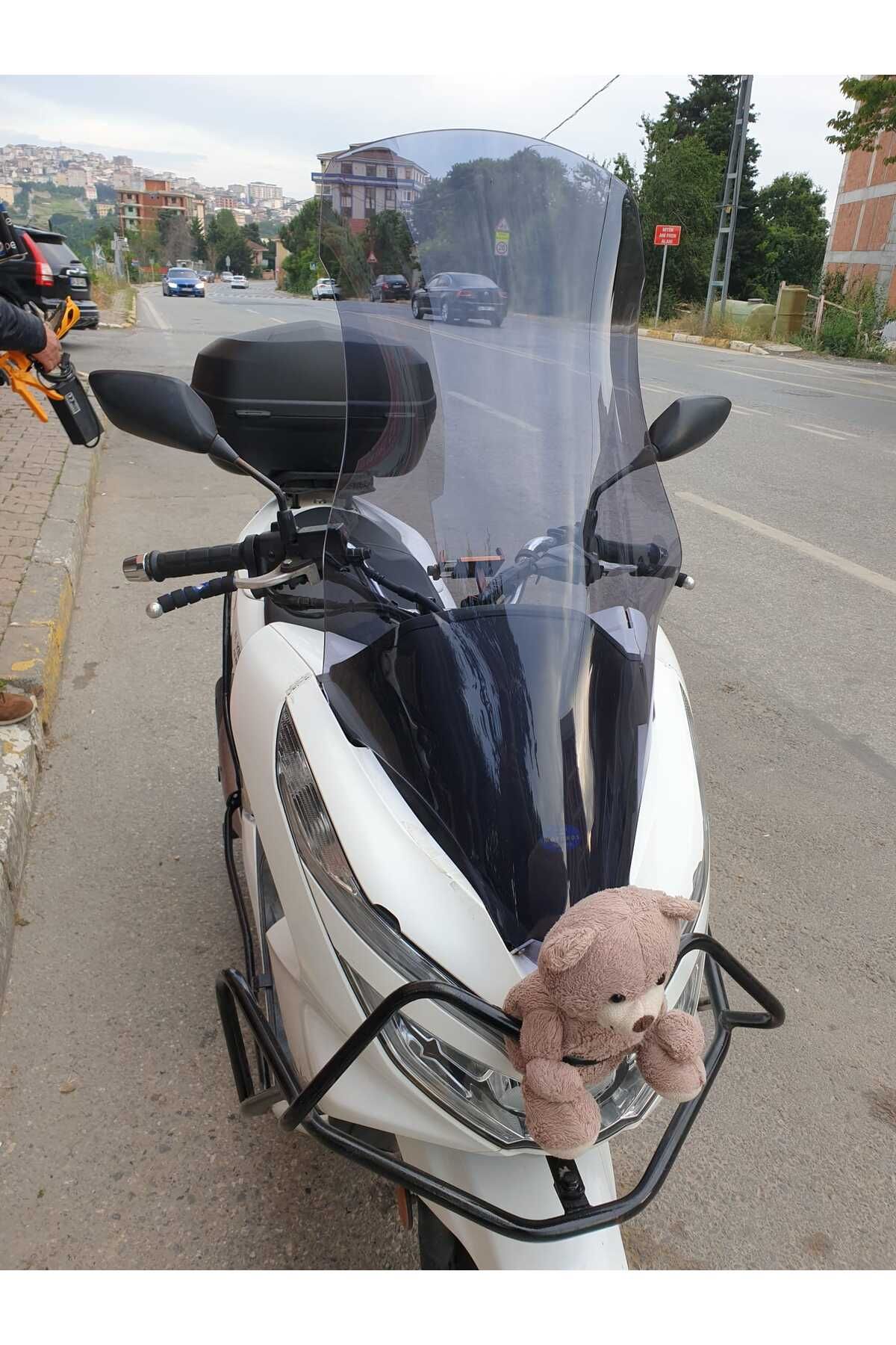 Honda Pcx Siperlik Ön Cam 2018 2020 Model 83cm Füme Renkli UZUN CAM