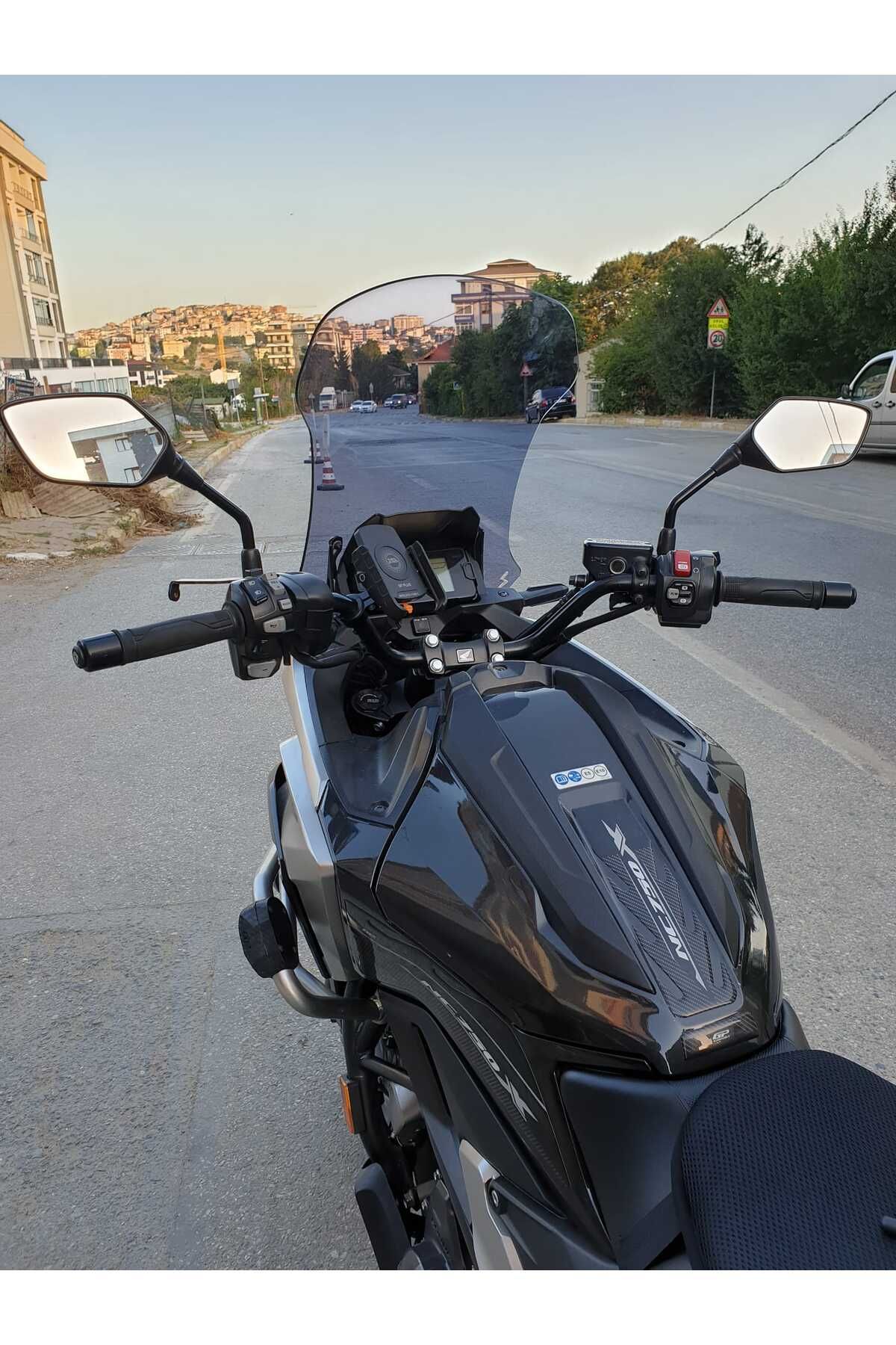 Honda NC 700 750 X Siperlik Ön Cam 2021-2025 Model 59cm Füme Renkli 4mm UZUN CAM