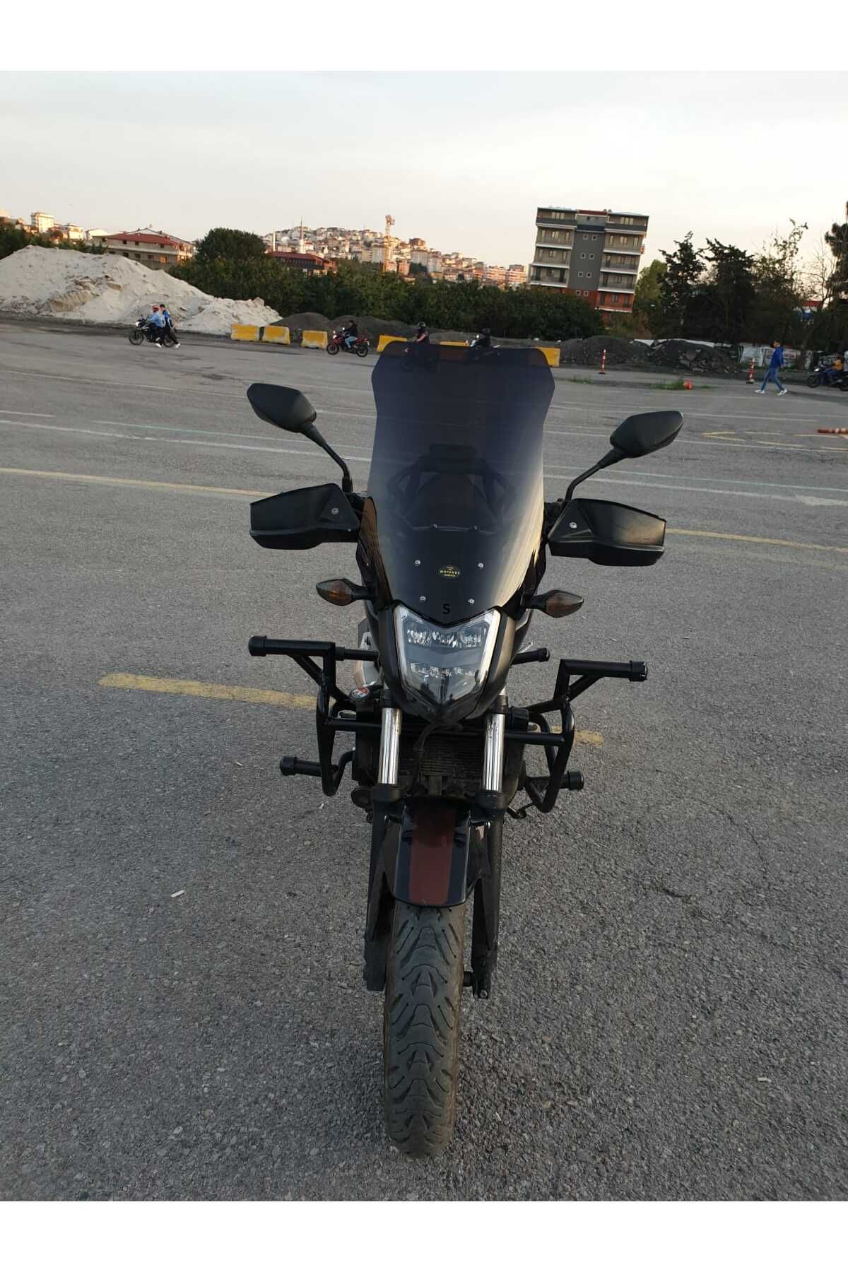 Honda NC 700 750 S Siperlik Ön Cam 2012 2020 Model 50cm Siyah Renkli 4mm ORTA BOYLU CAM