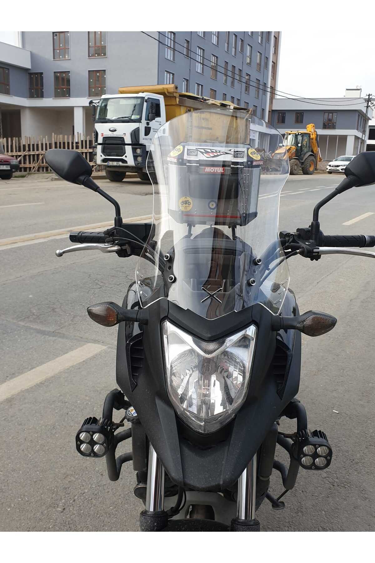 Honda NC 700 750 X Siperlik Ön Cam 2012 2015 Model 59cm Şeffaf Renkli 4mm UZUN CAM