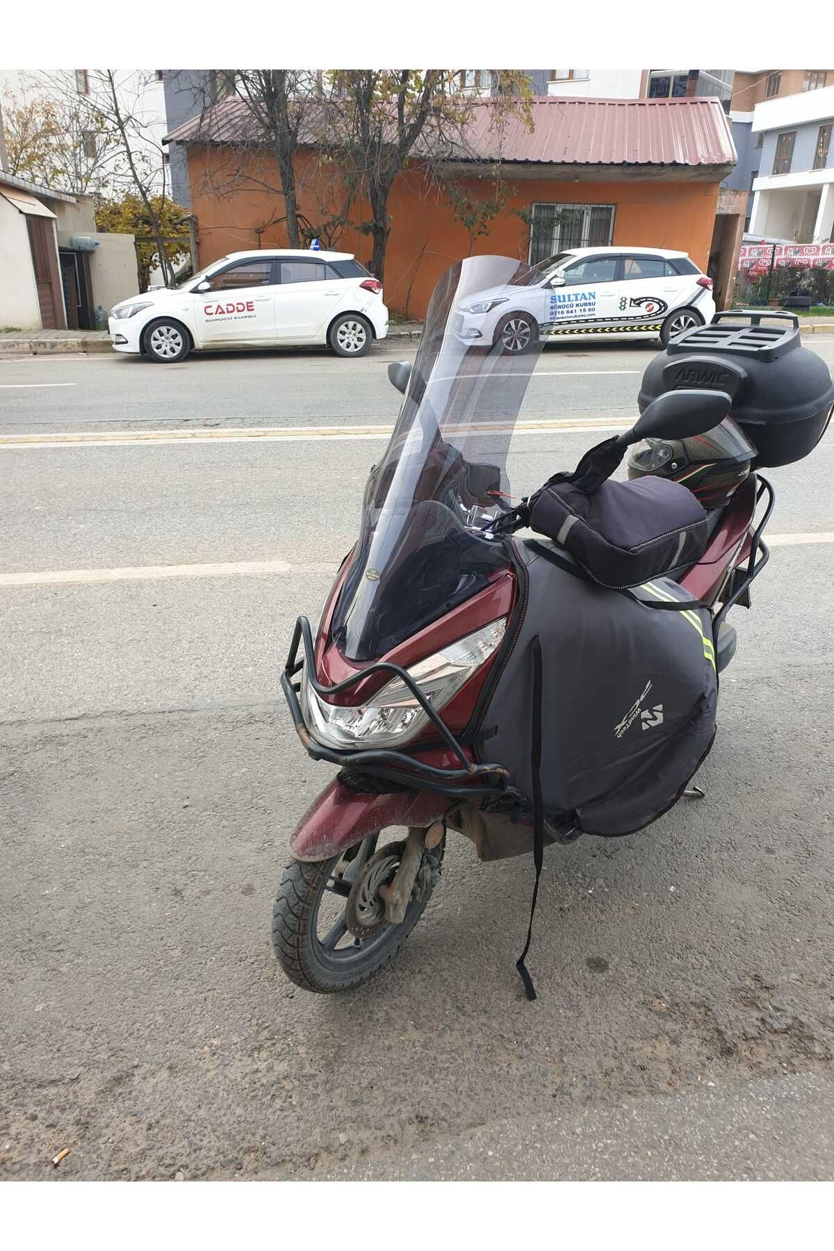 Honda Pcx Siperlik Ön Cam 2014 2017 Model 83cm Füme Renkli 4mm UZUN CAM