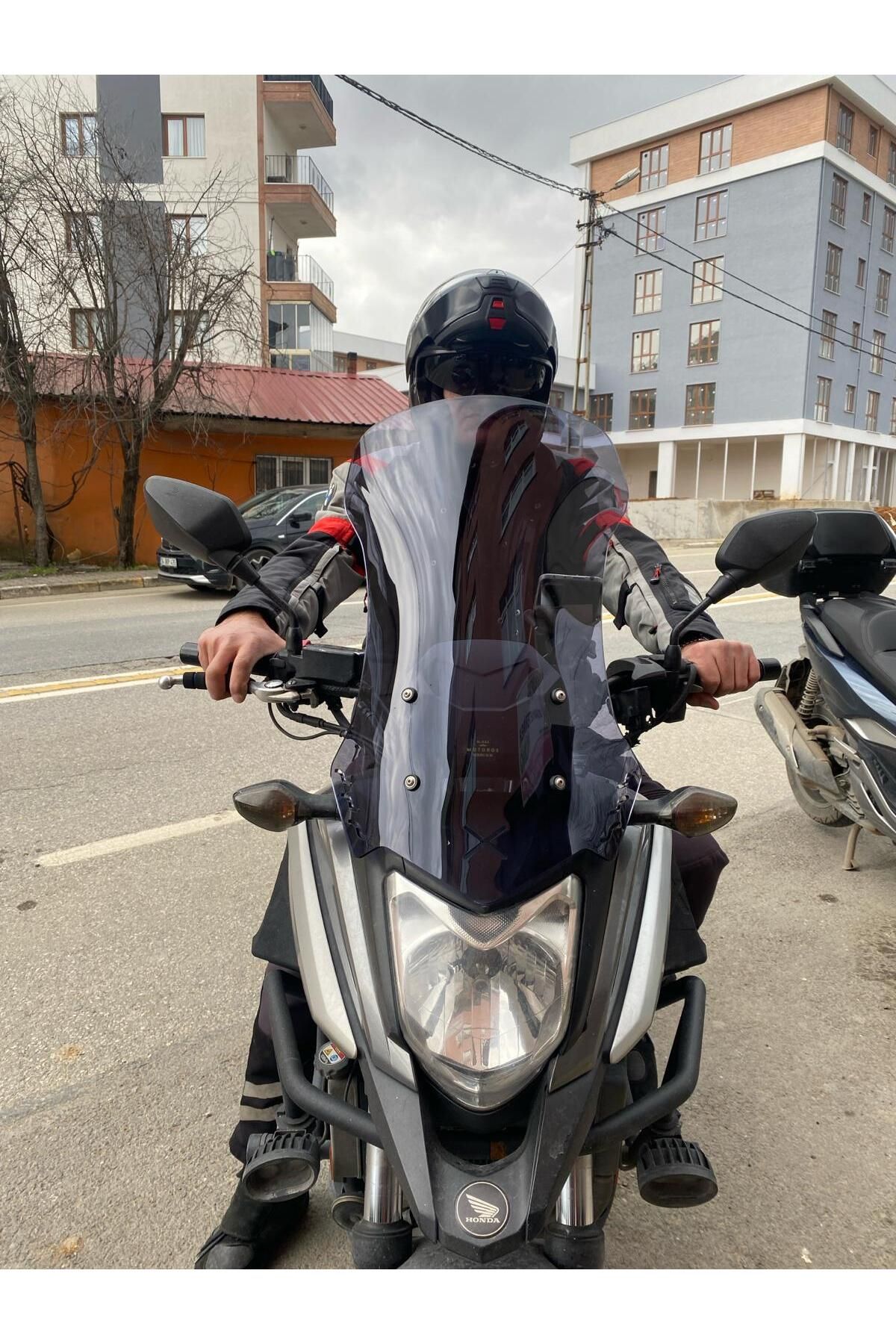 Honda NC 700 750 X Siperlik Ön Cam 2016 2020 Model 59cm Füme Renkli 4mm UZUN CAM