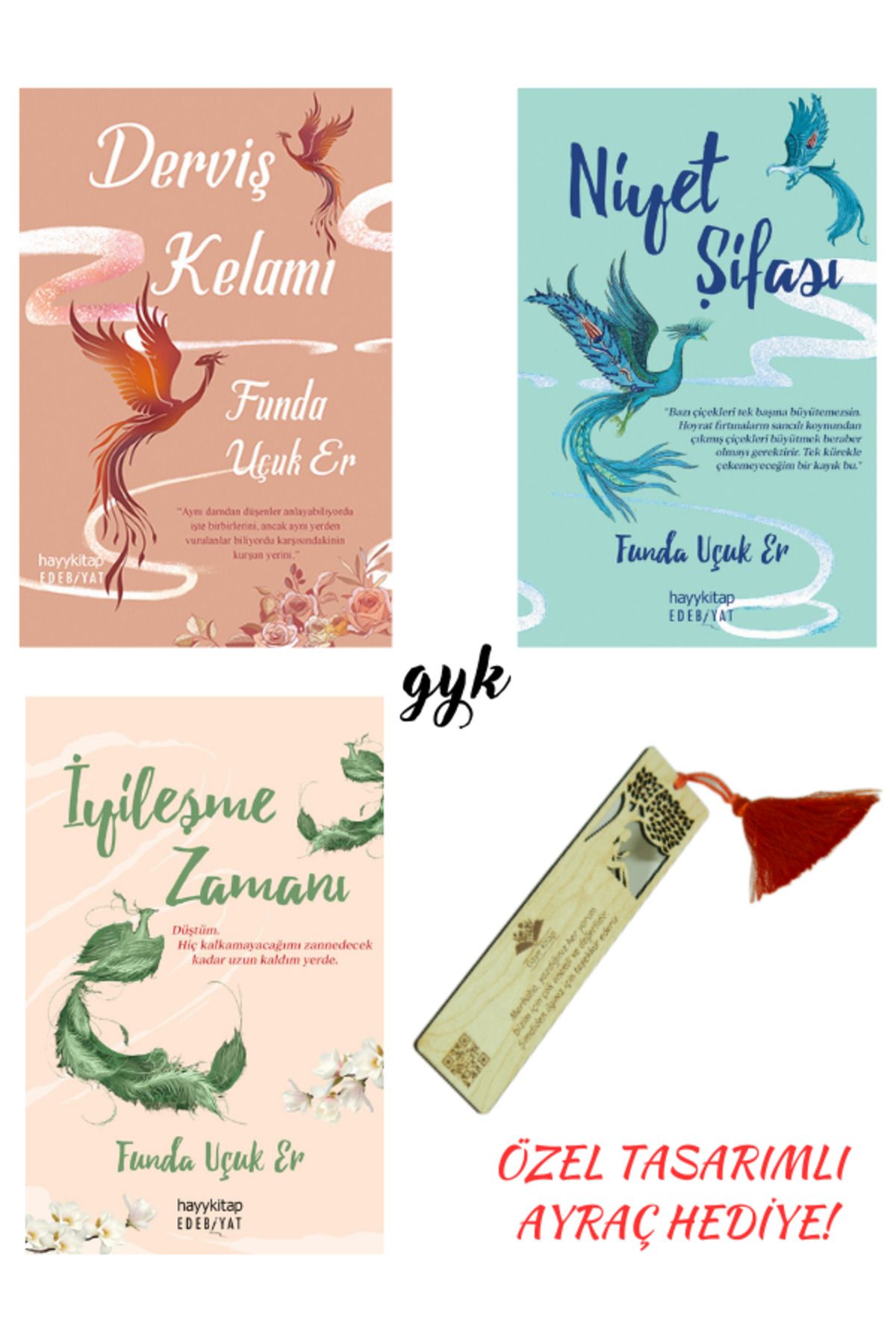 hayykitap Derviş Kelamı-Niyet Şifası-İyileşme Zamanı 3'lü SET (AYRAÇ HEDİYELİ!)