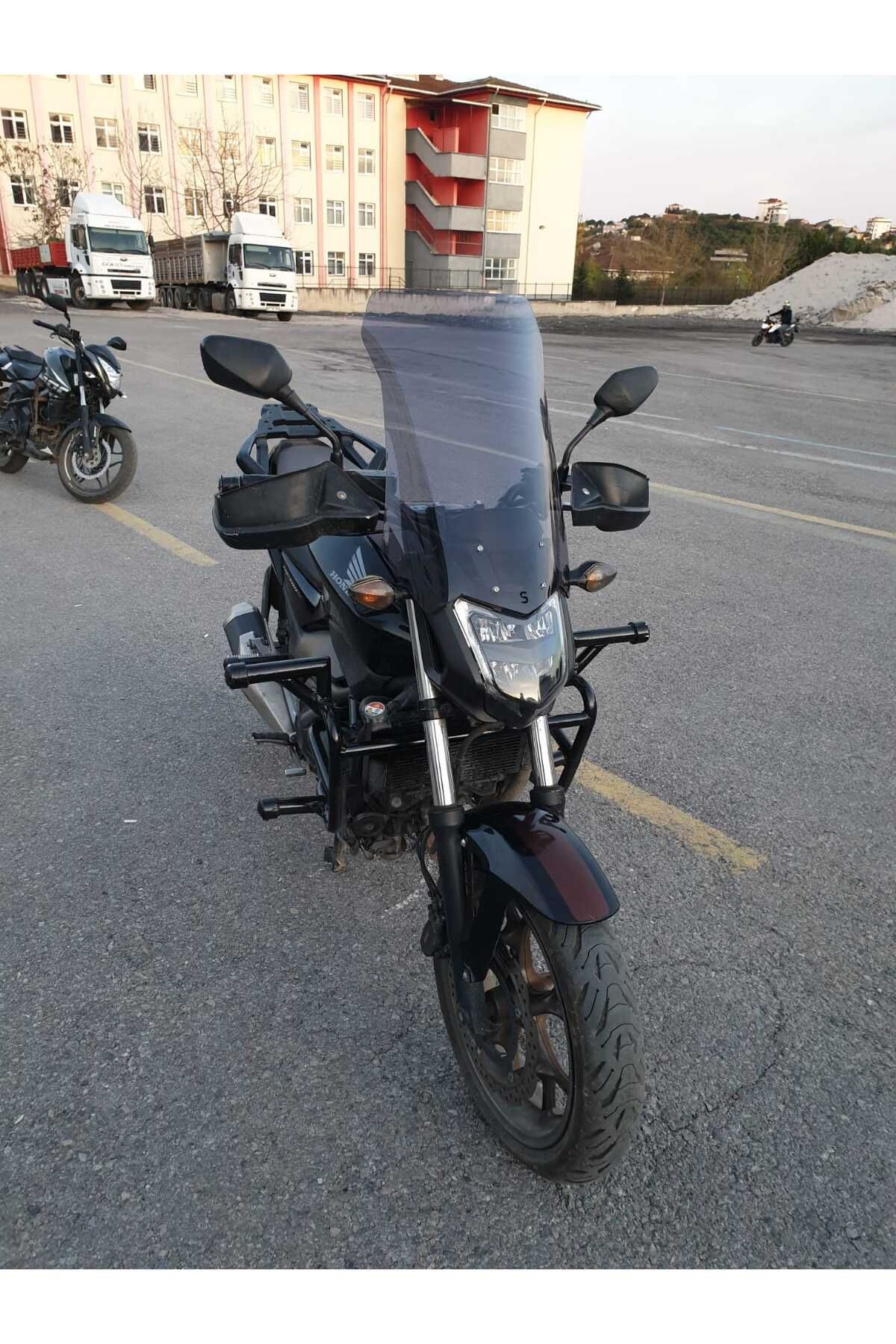 Honda NC 700 750 S Siperlik Ön Cam 2012 2020 Model 50cm Füme Renkli 4mm ORTA BOYLU CAM