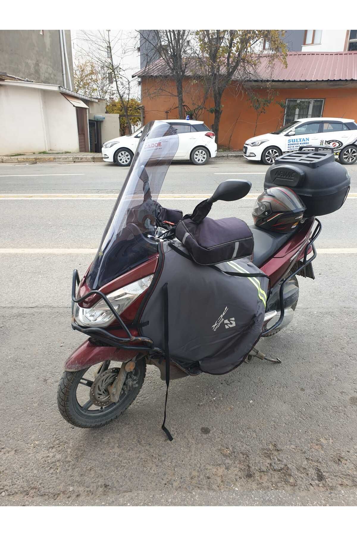 Honda Pcx Siperlik Ön Cam 2014 2017 Model 83cm Füme Renkli 4mm UZUN CAM