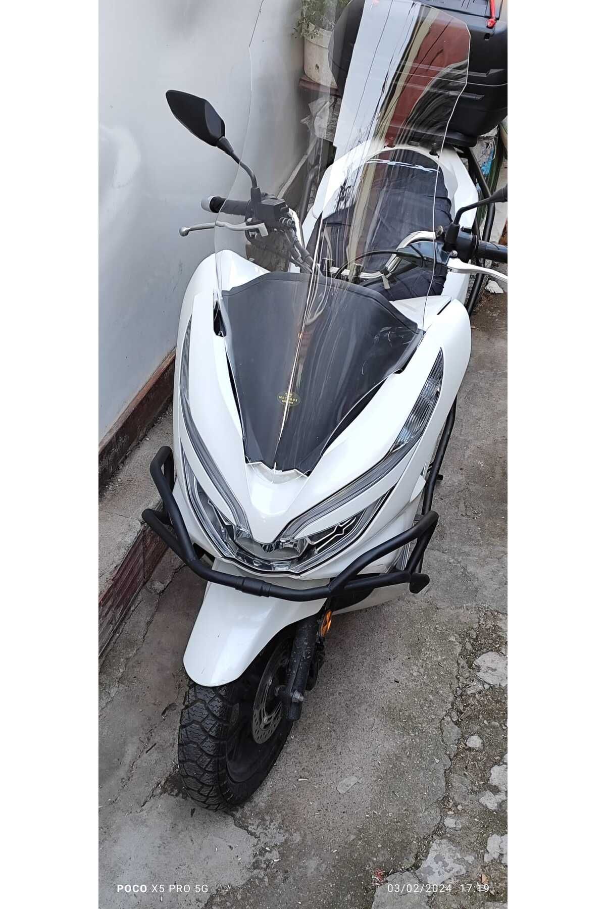 Honda Pcx Siperlik Ön Cam 2018 2020 Model 83cm Şeffaf Renkli 4mm UZUN CAM