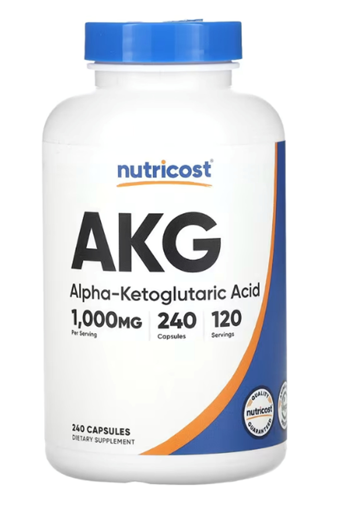 Nutricost , AKG (Alpha-Ketoglutaric Acid), 1,000 mg, 240 Capsul.
