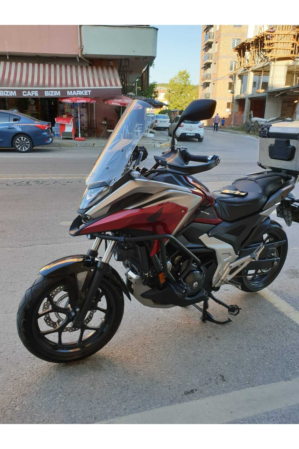Honda NC 700 750 X Siperlik Ön Cam 2021-2025 Model 50cm Şeffaf Renkli 4mm ORTA BOYLU CAM