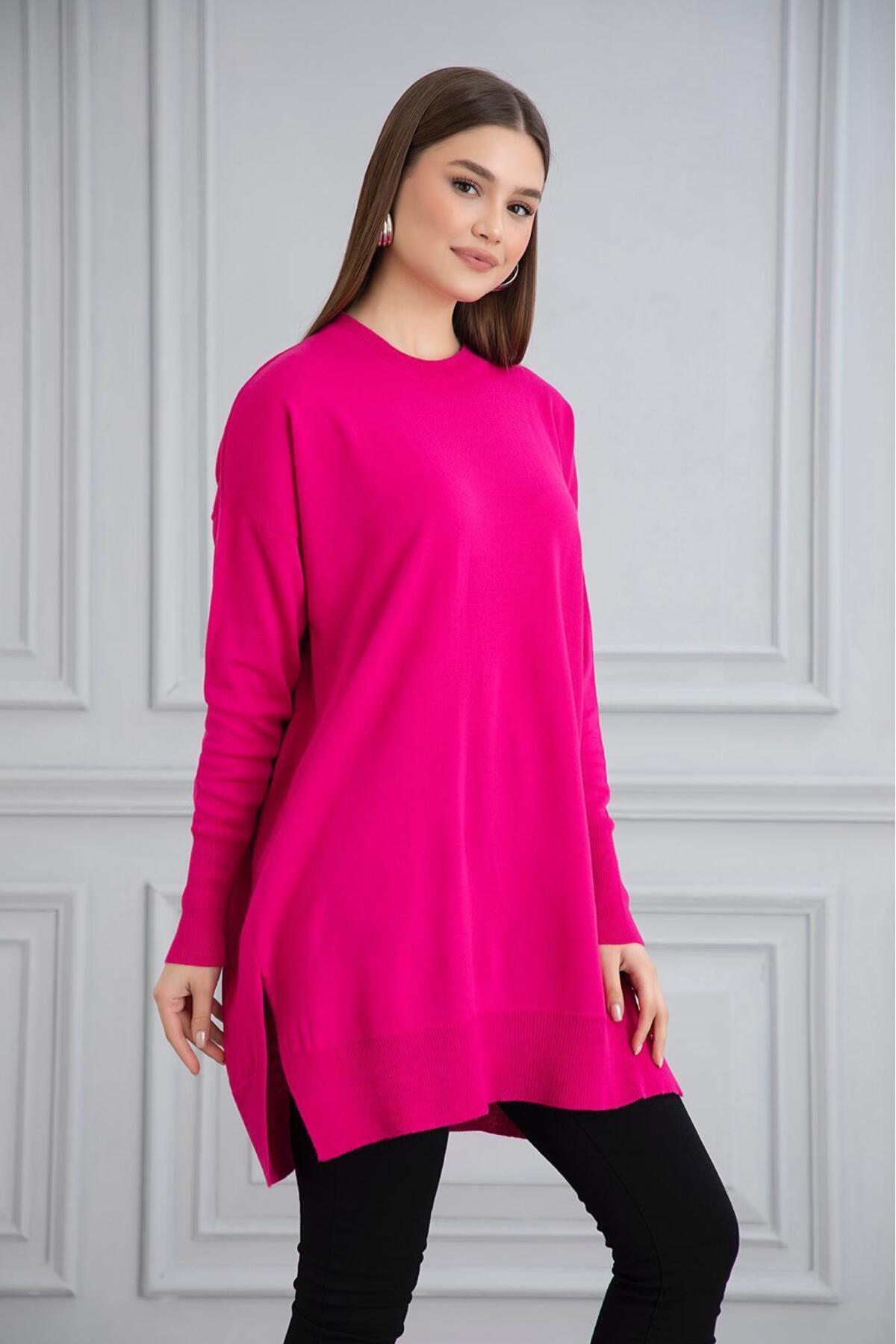 Gülce moda-ІНЦЕ МЕРСЕРІЗЕ ОВЕРСІЗЕ САЛАШ ТРІКО ТУНІК 3