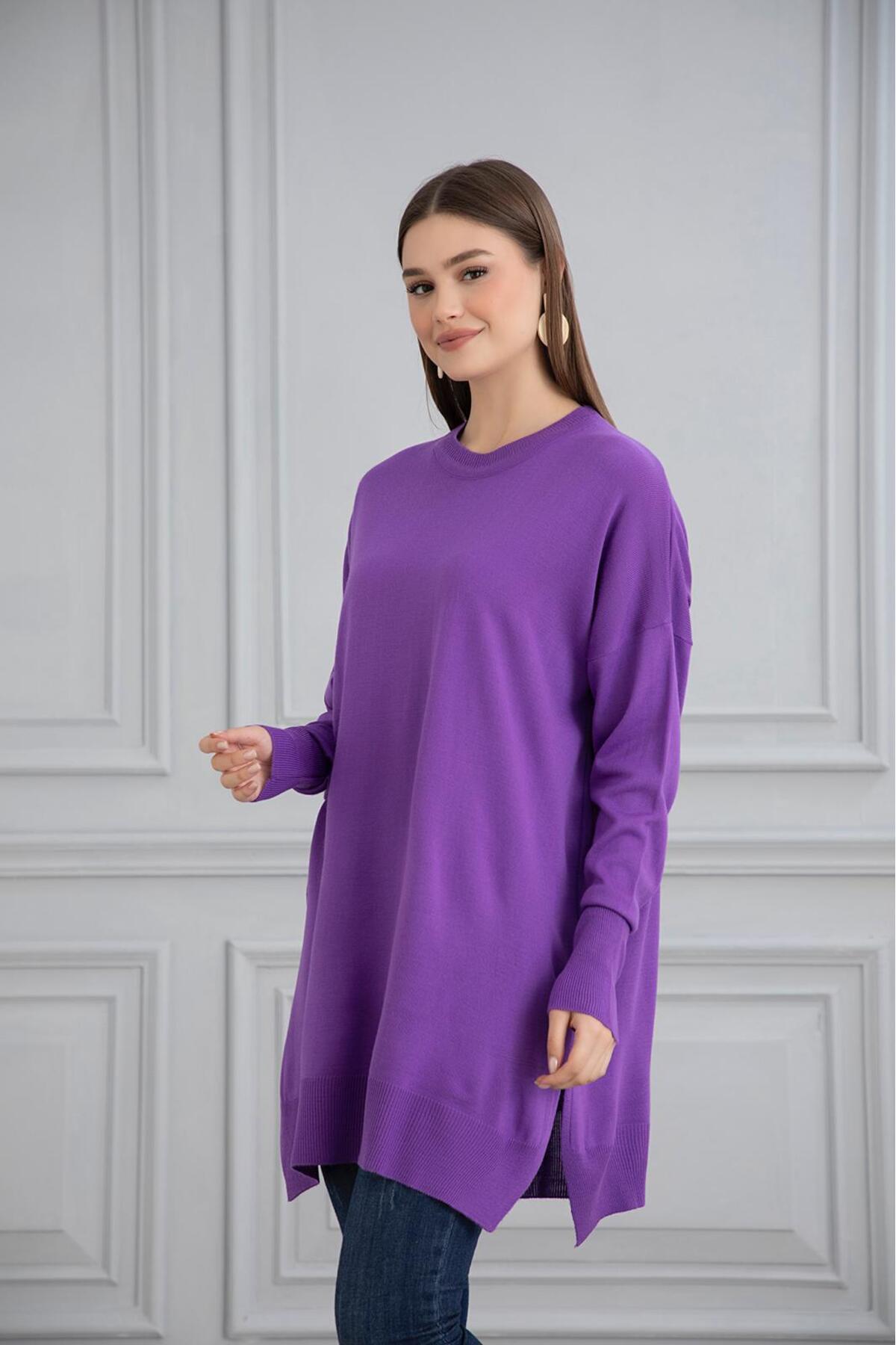 Gülce moda-Thin Mercerize Oversize Salaş Trico Tunic 5