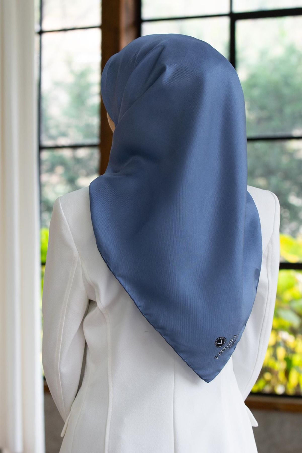 Vissona-Headscarf - Dark blue 1