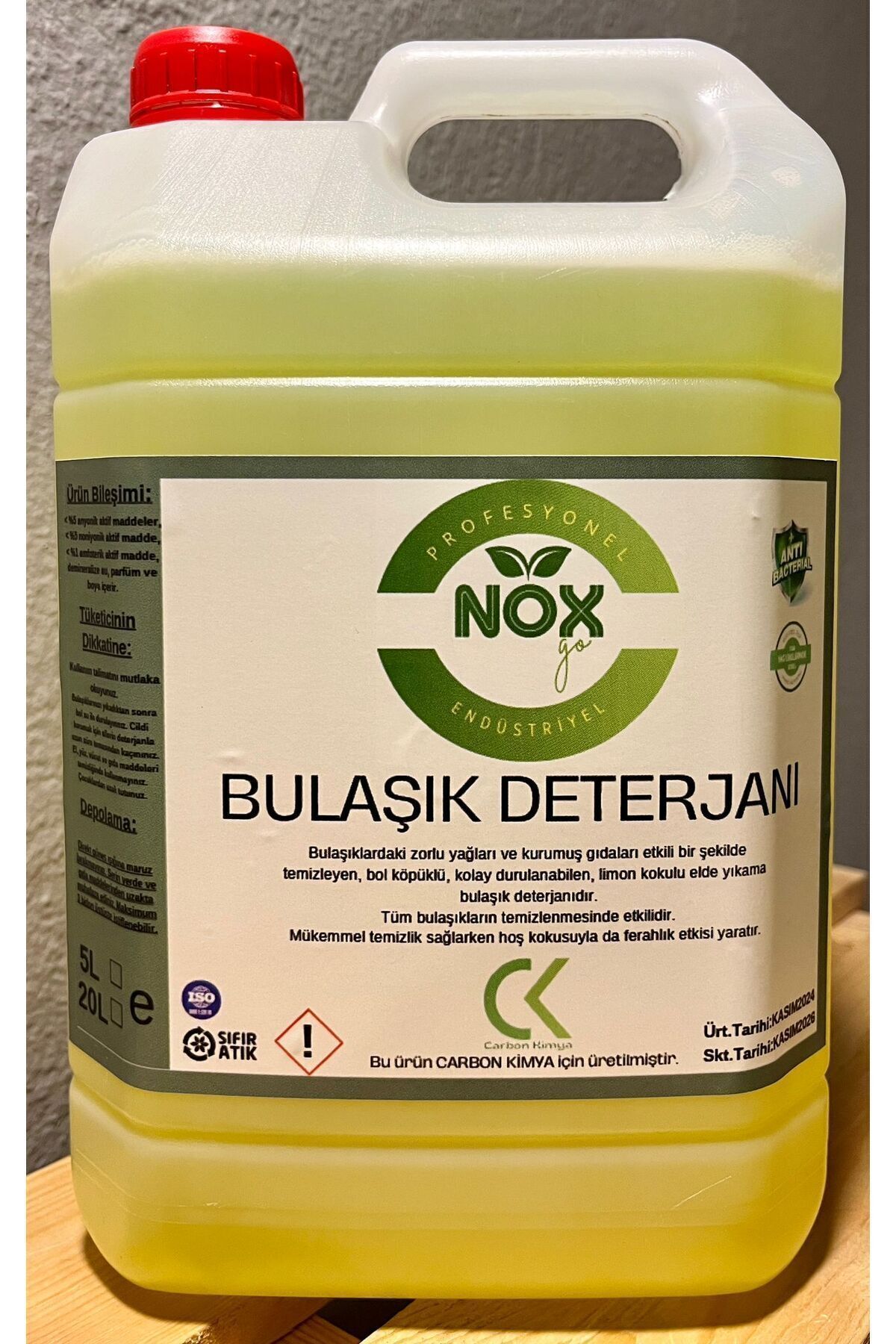 NOX GO ELDE YIKAMA BULAŞIK DETERJANI 5 LT