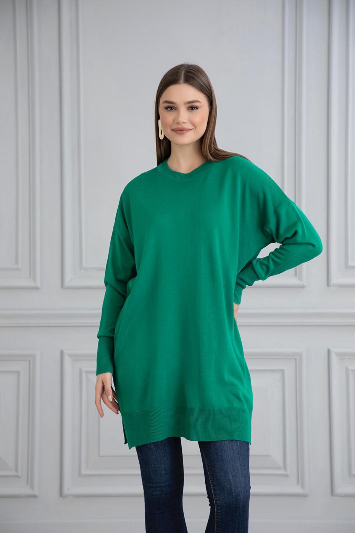 Gülce moda-ІНЦЕ МЕРСЕРІЗЕ ОВЕРСІЗЕ САЛАШ ТРІКО ТУНІК 1