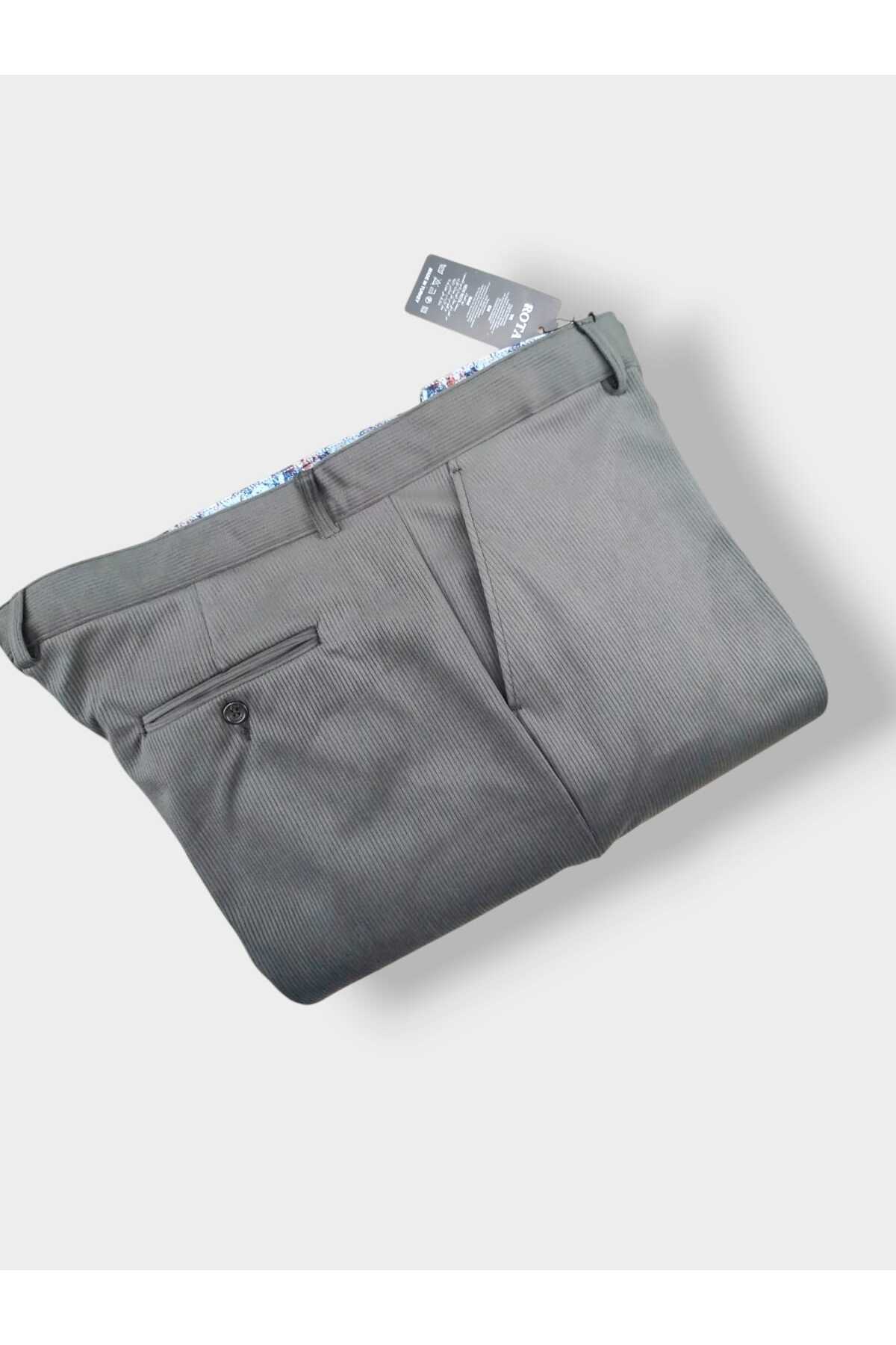 Rota BÜYÜK BEDEN İÇİ POLARLI KALIN KIŞLIK PAMUK ERKEK KADİFE PANTALON [ÜST KALİTE ÜRÜN] görsel 3