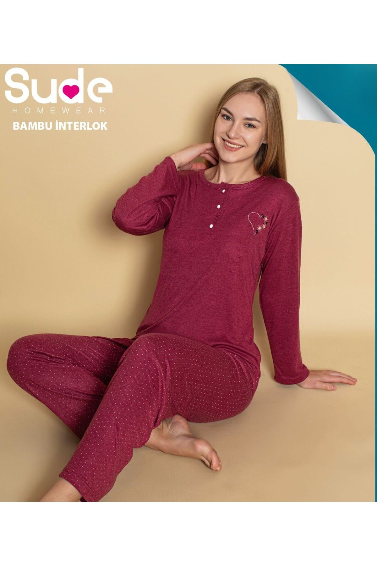 Sude-Set de pijamale Bamboo Young Interloek - P-301-902 1