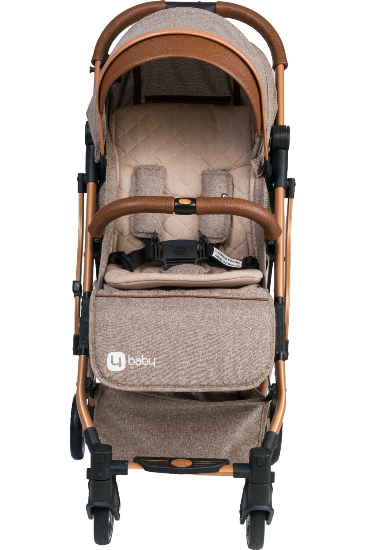 Mimma Baby Brown Drone Sky Travel Kabin Sistem Bebek Arabası fotoğrafı 3 (önizleme)