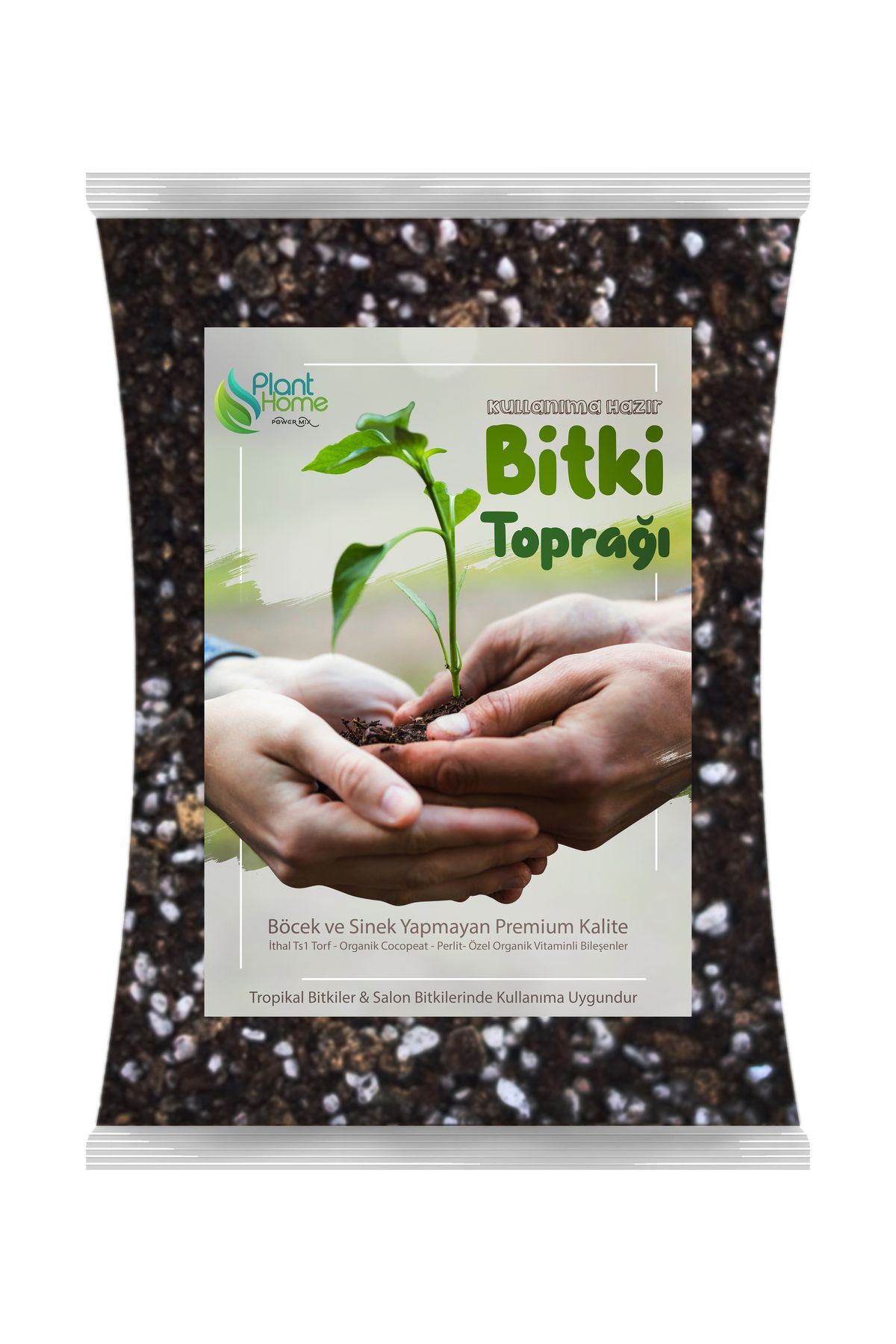 Plant Home Power Mix 1 Litre  Salon Bitkileri Çiçek Toprağı – Böcek Sinek Yapmayan İthal Karışım