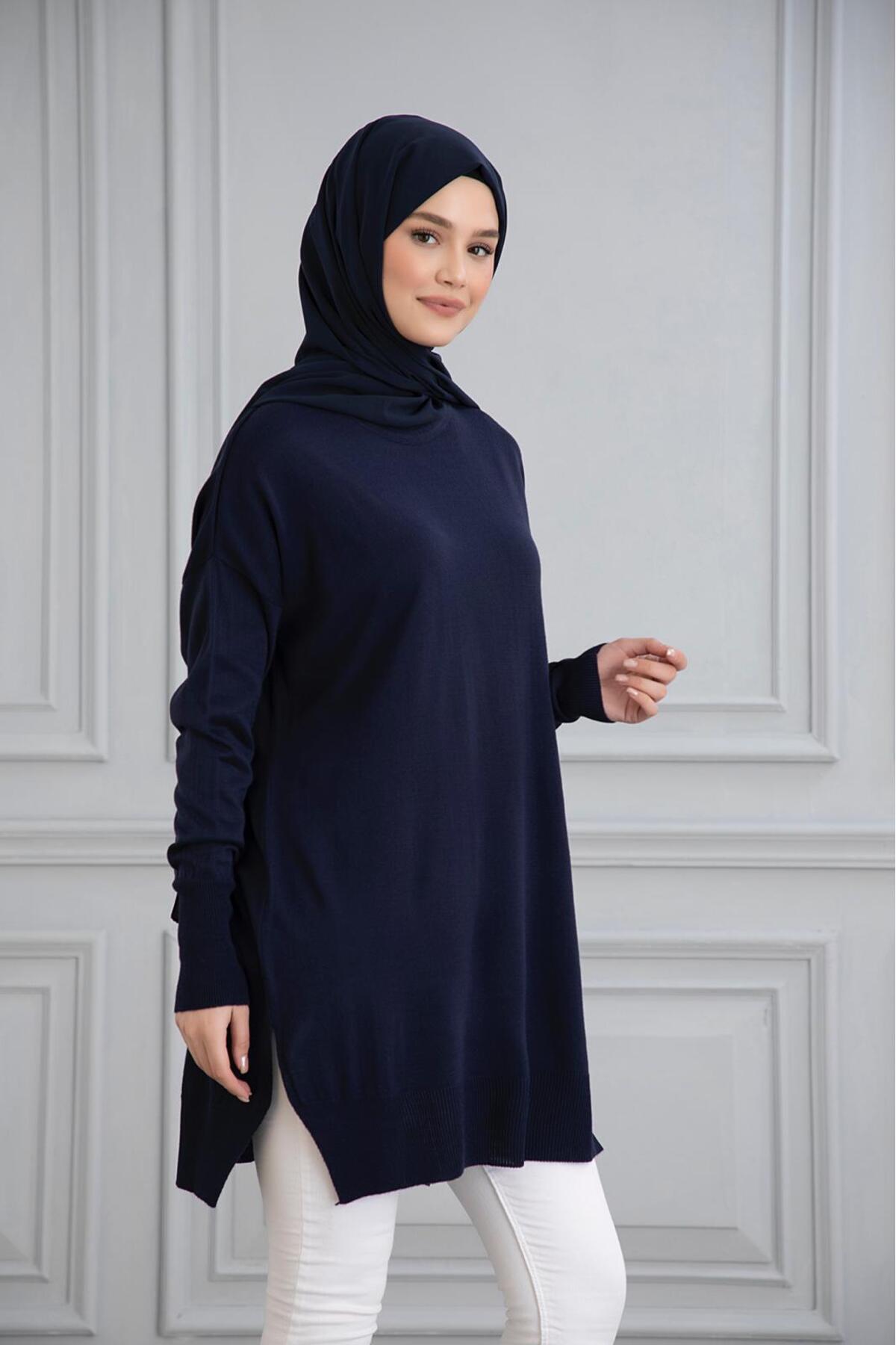 Gülce moda-Thin Mercerize Oversize Salaş Trico Tunic 1