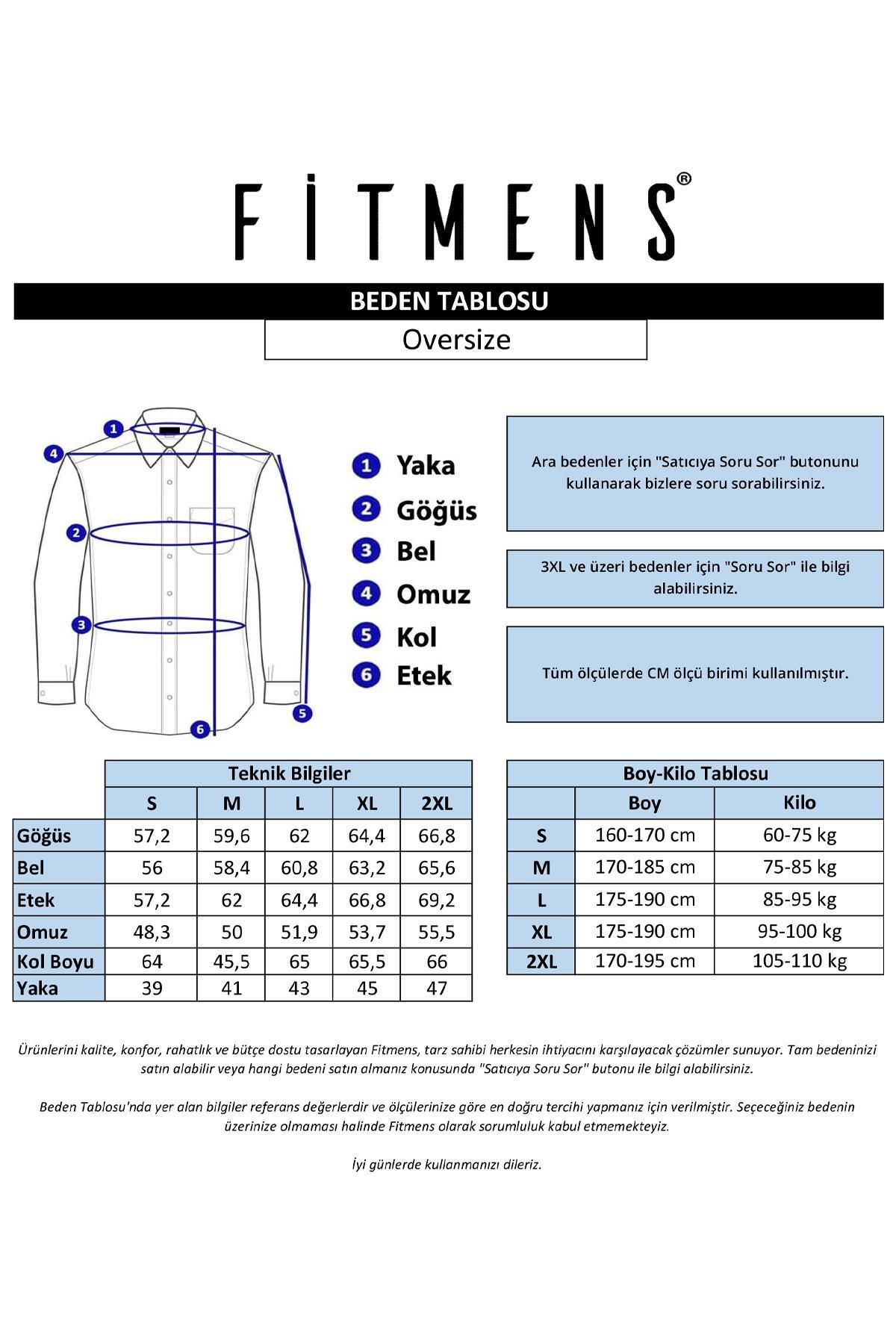 Fitmens-New Season Men's Lumberjack Shirt - Cotton, Shirt Collar, Red, Fs- 002168   - Oversize Gift Box 6