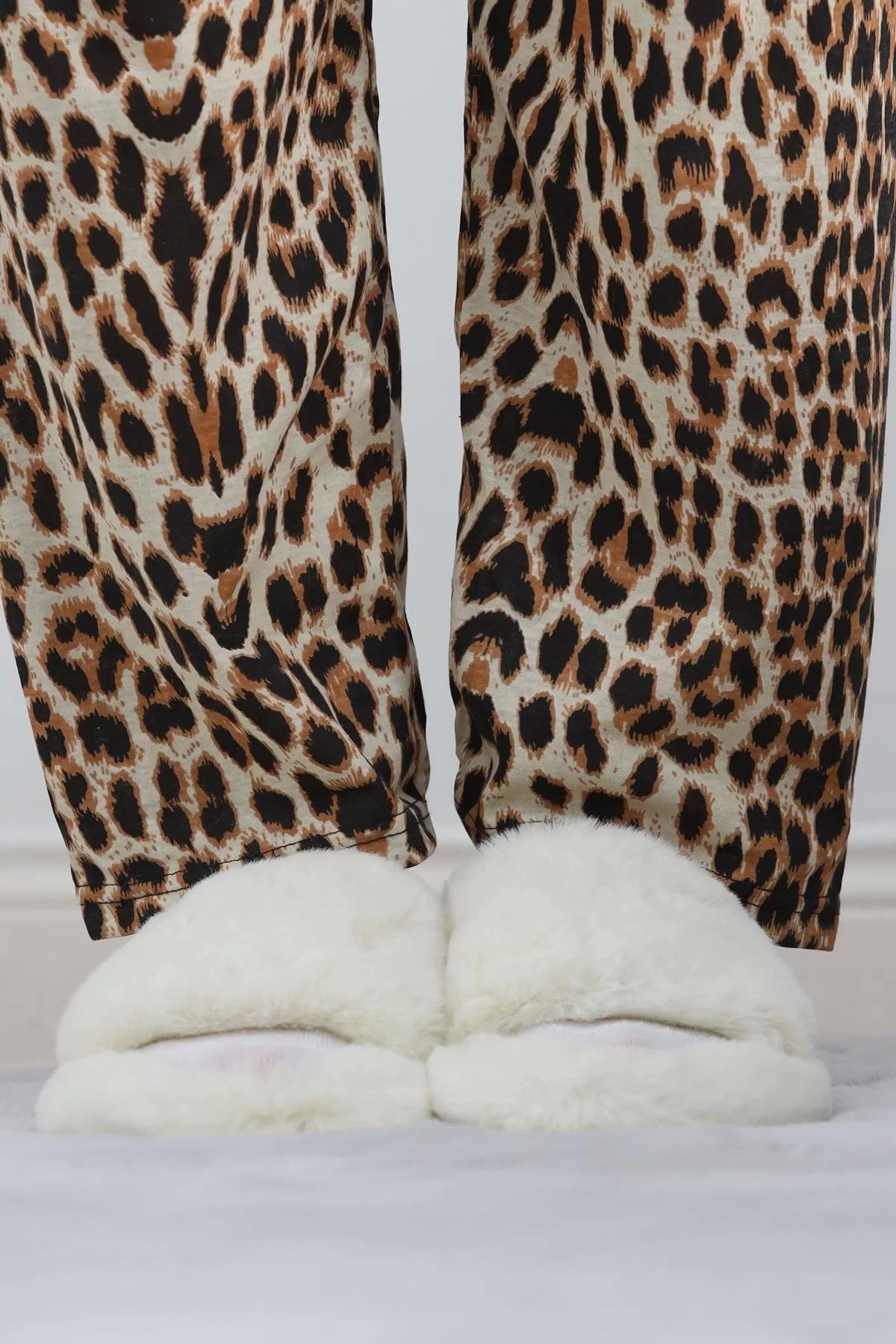 belle vista-Cream Rabbit Feather Slippers - 20313.264. 5