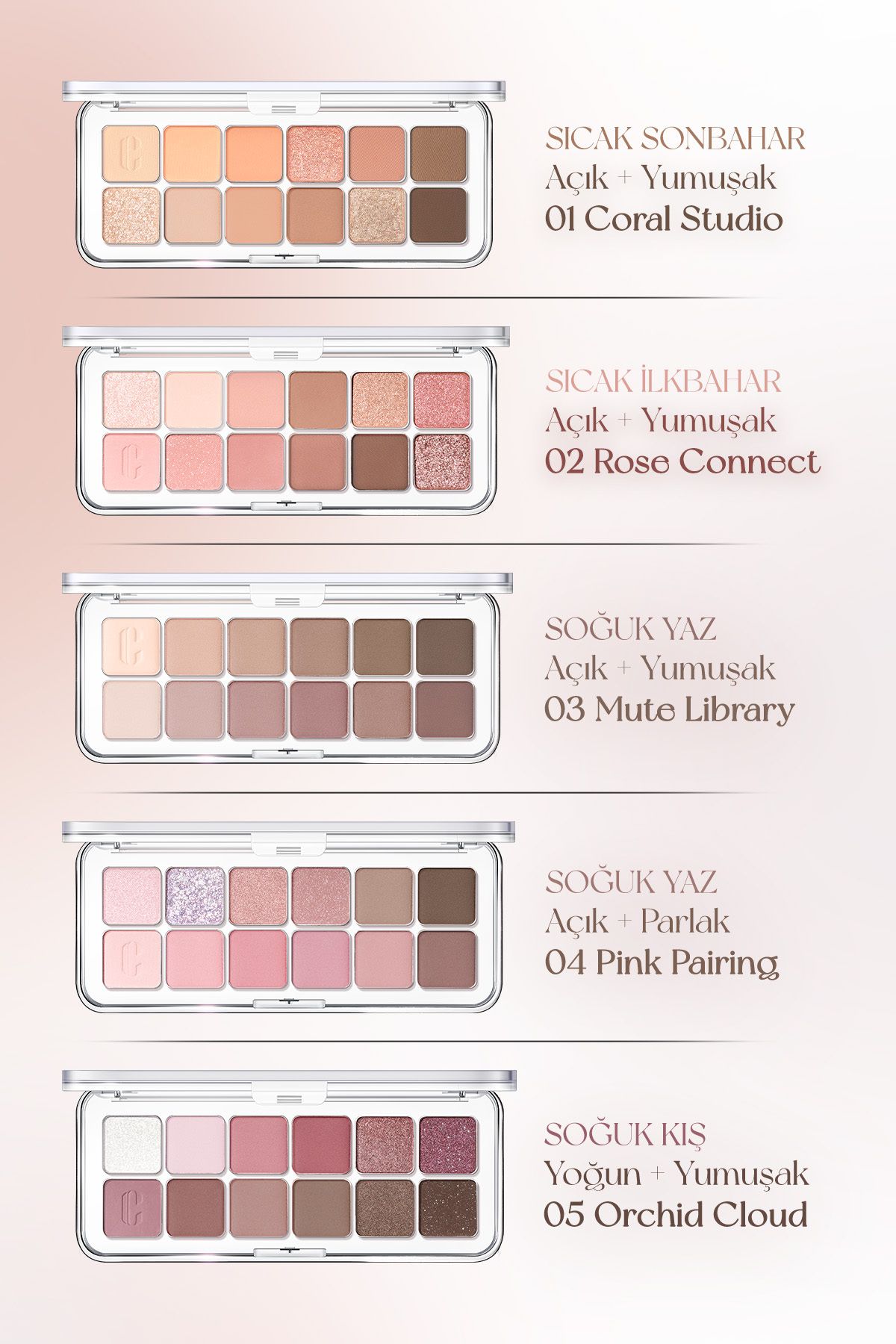CLIO-Clio Pro Eye Palette Air - Eye Shadow Palette with Light Texture, Intense Colors (08 Latte Senior) 6