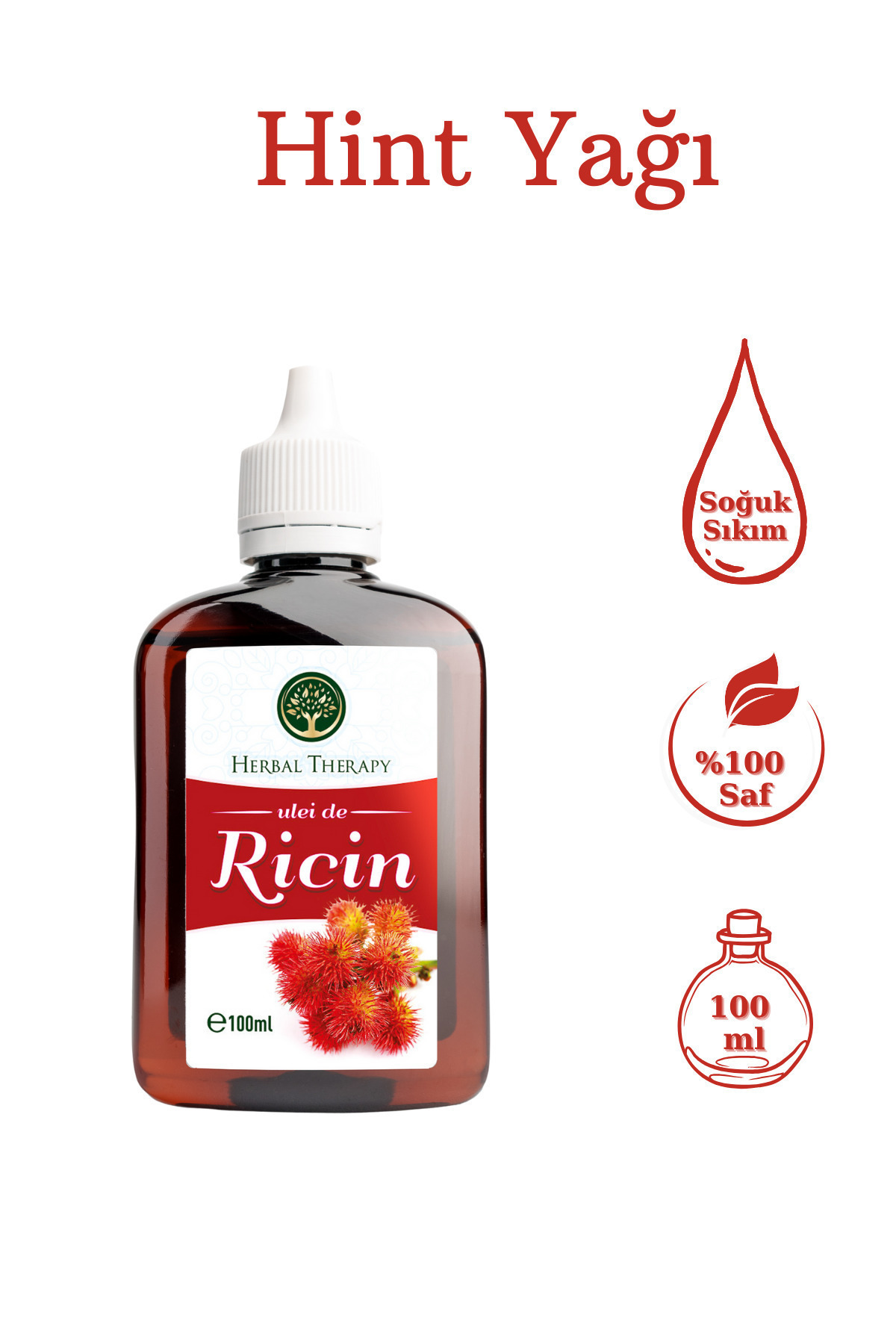 Soğuk Sıkım Hint Yağı 100 ml